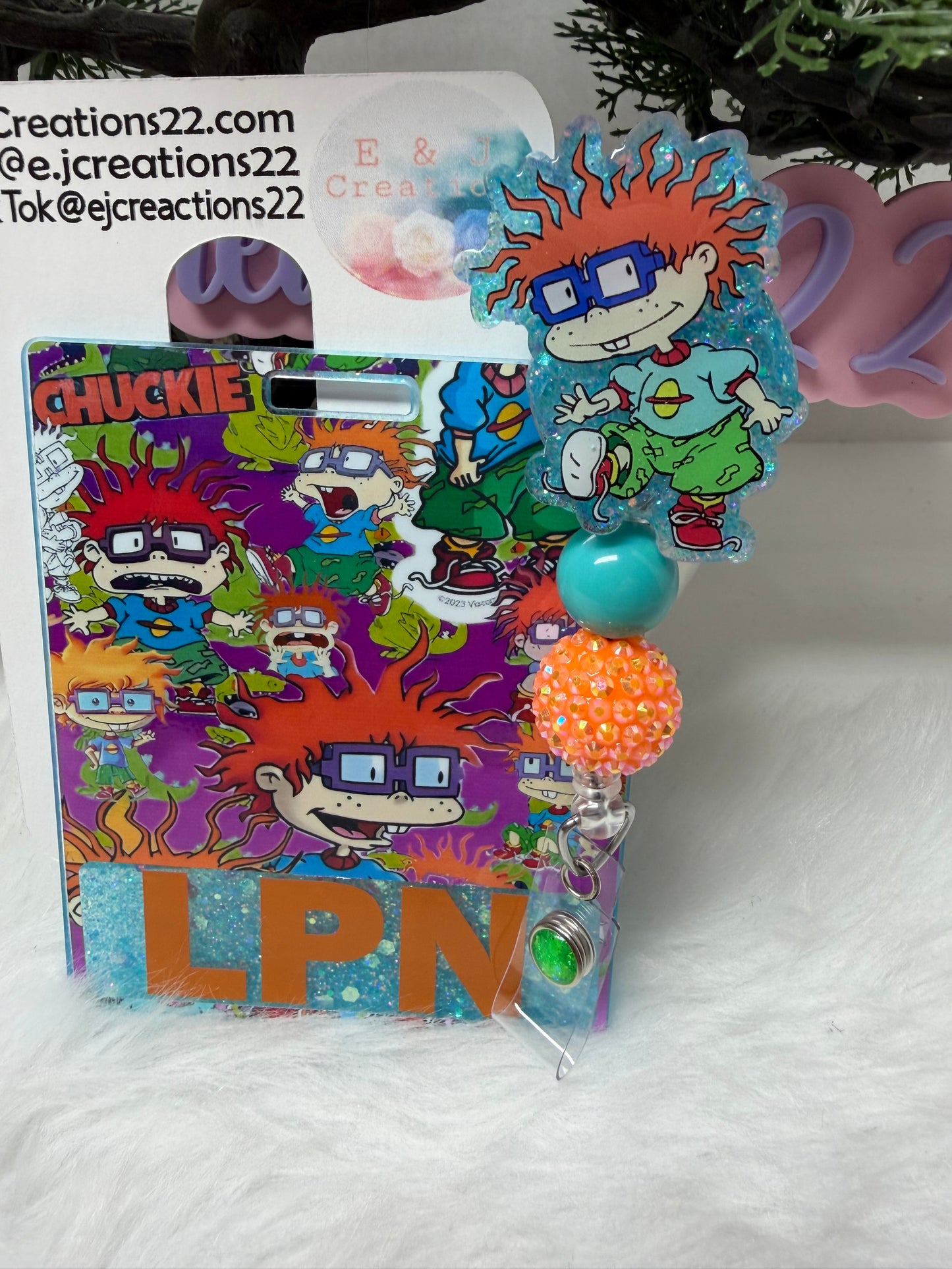 Chuckie Rugrats Badge Buddy Set