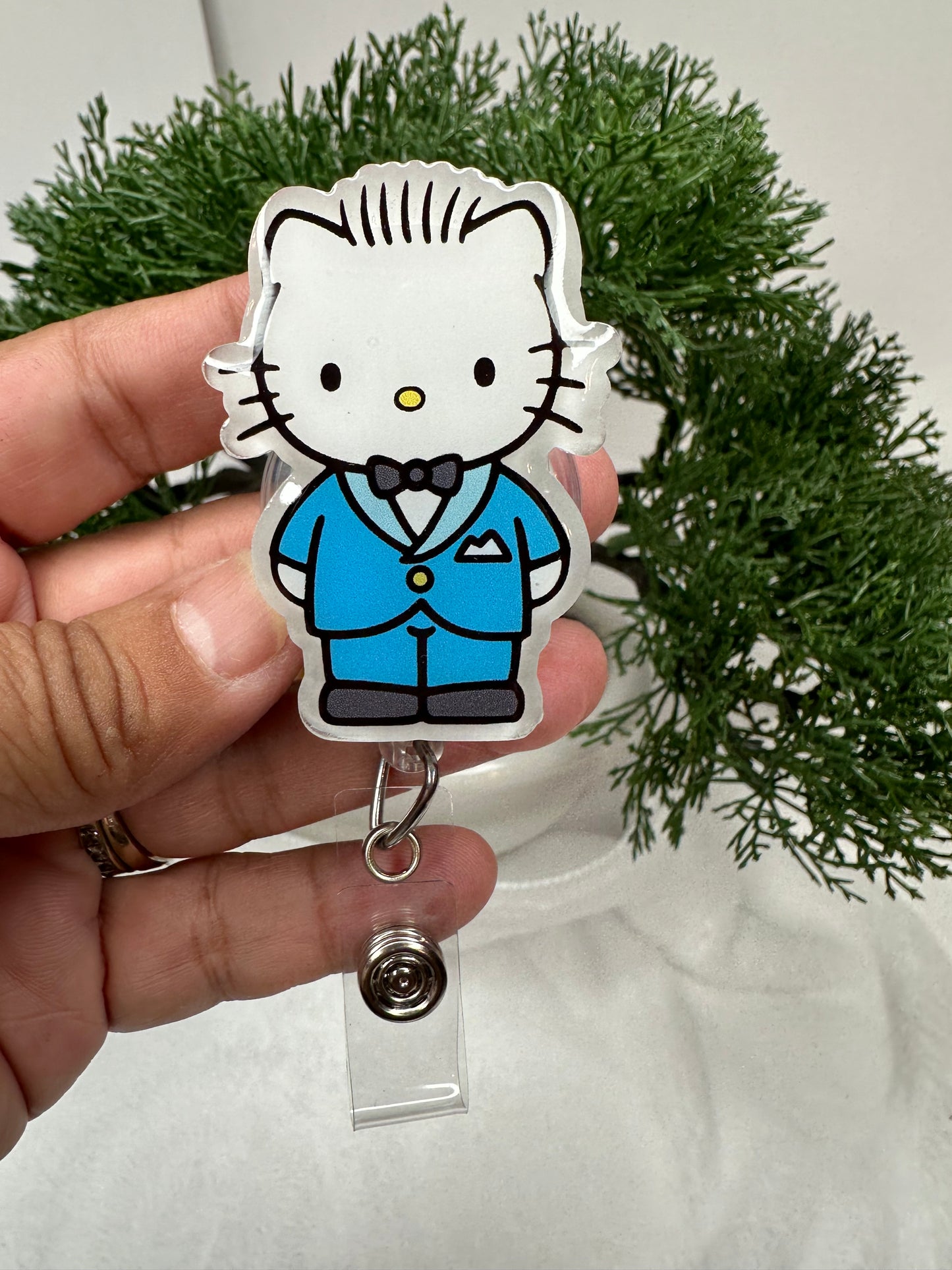 Kitty Office Guy Badge Reel