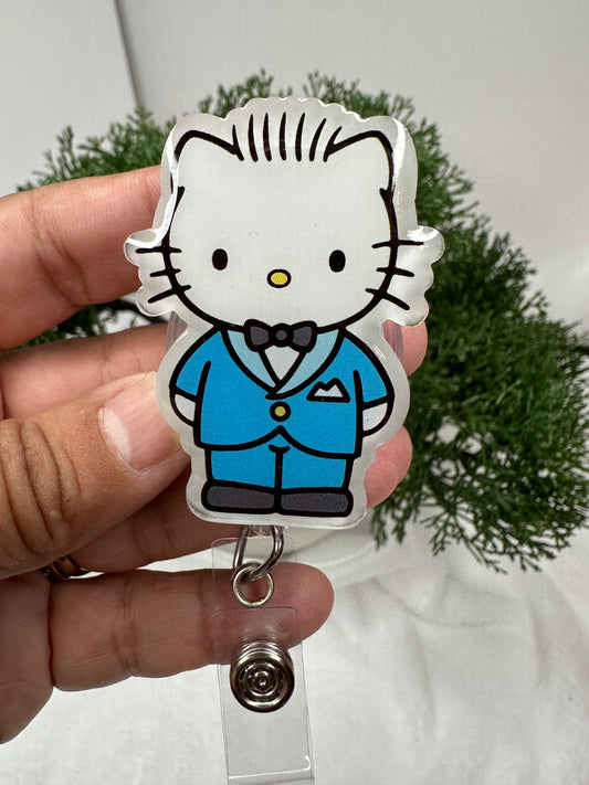 Kitty Office Guy Badge Reel