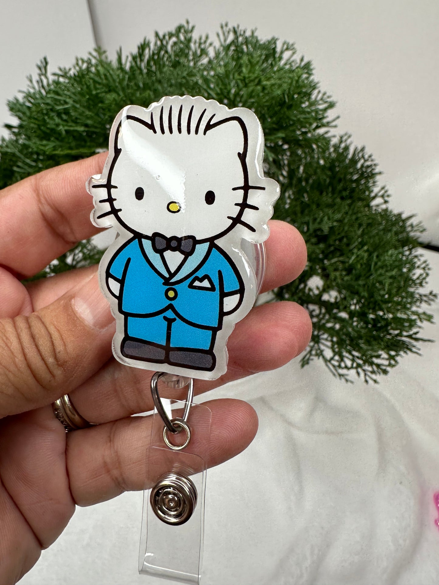 Kitty Office Guy Badge Reel