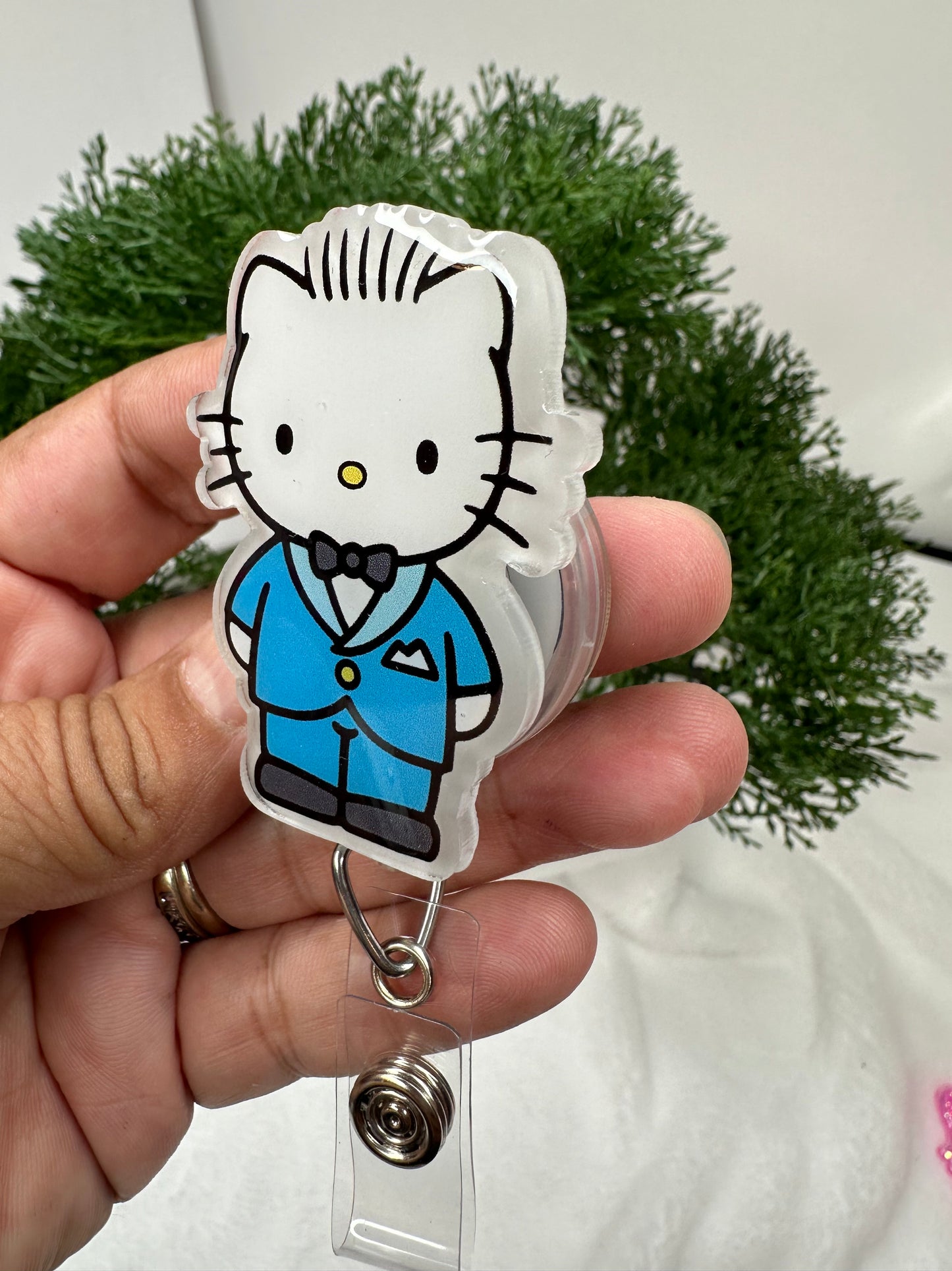 Kitty Office Guy Badge Reel