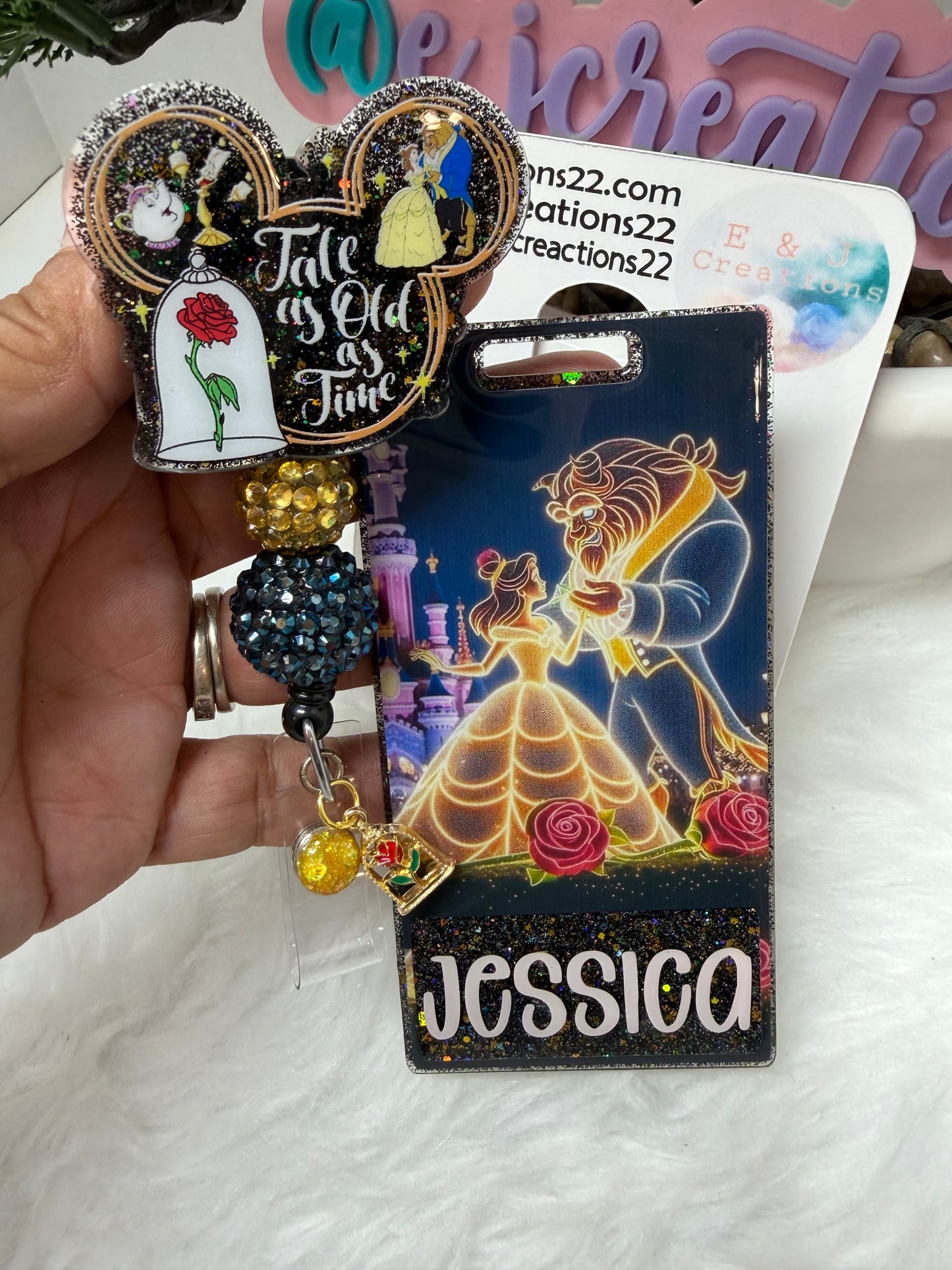 Tale As Old As Time Badge Buddy Set