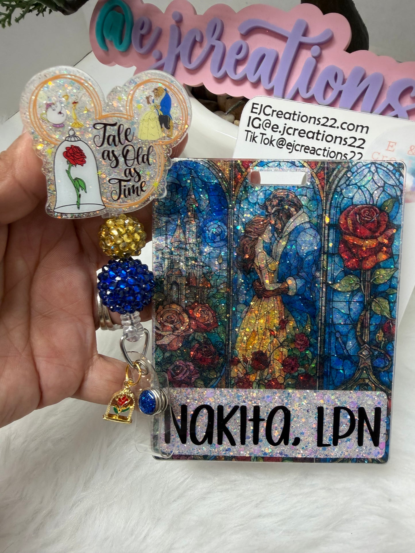 Colorful Stained Glass Badge Buddy Set