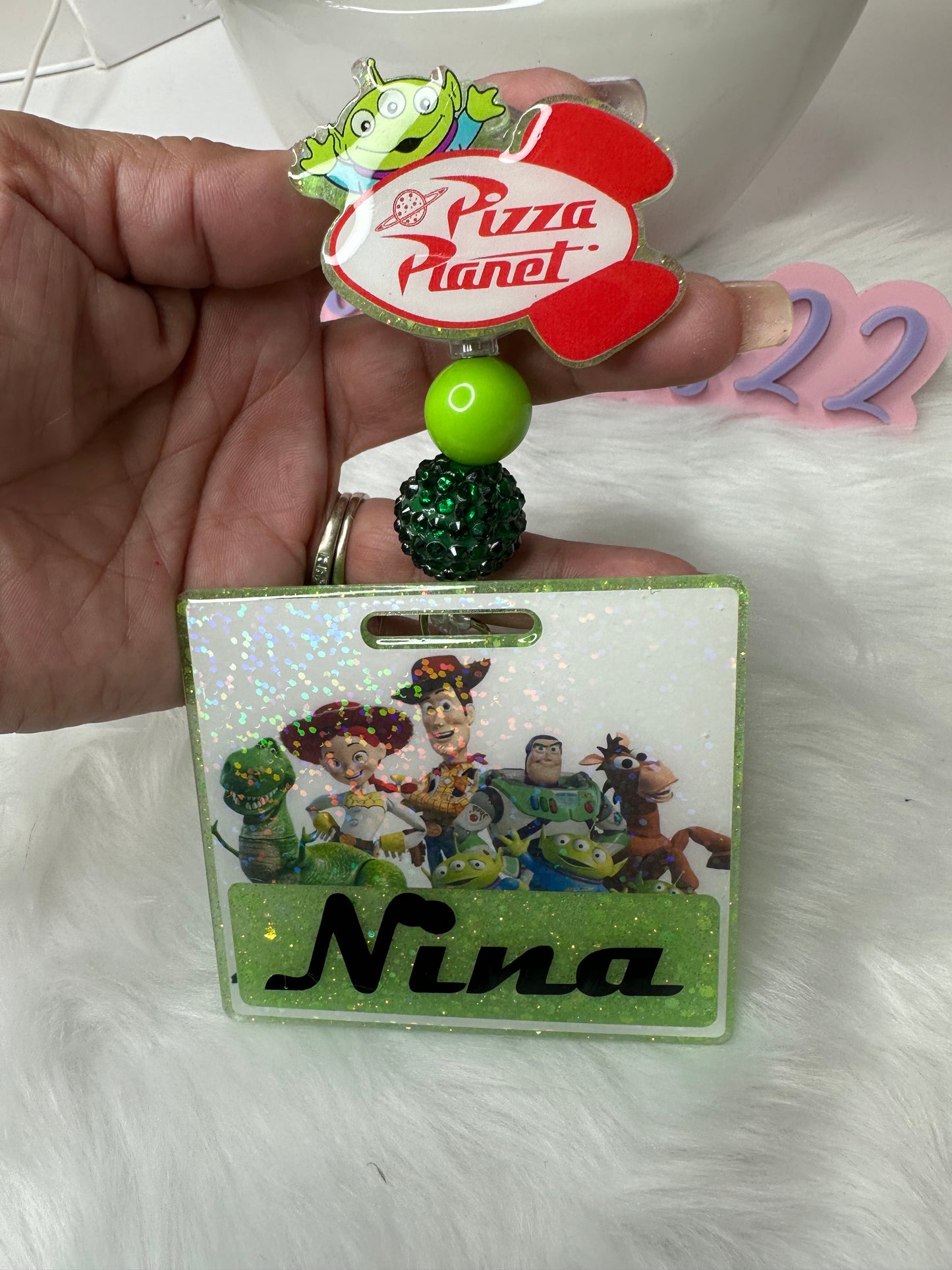 Pizza Planet Alien Badge Buddy Set