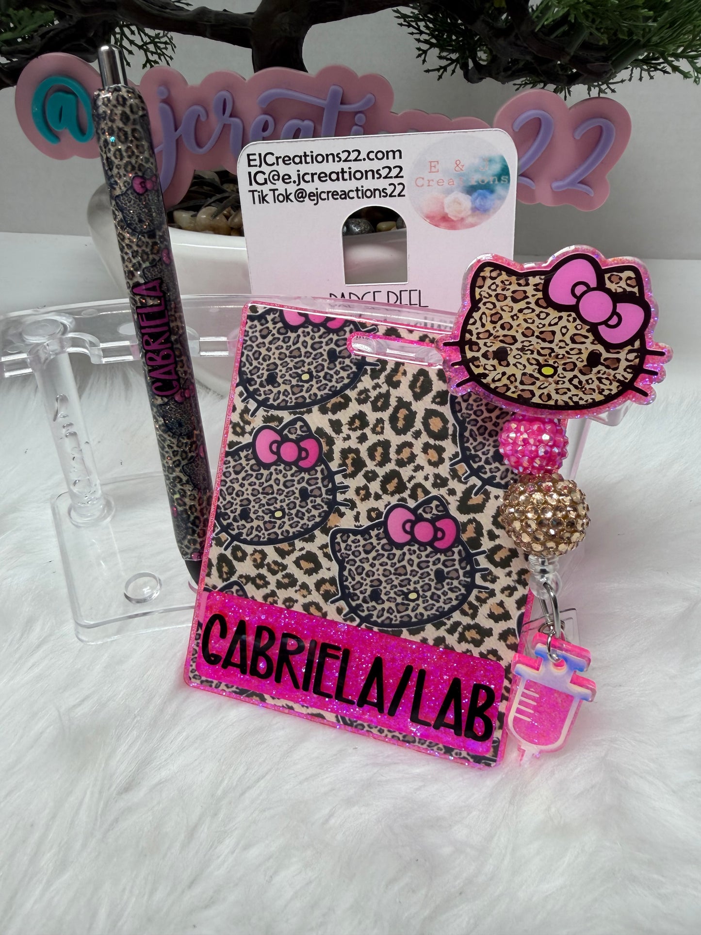 HK Leopard Badge Buddy Set