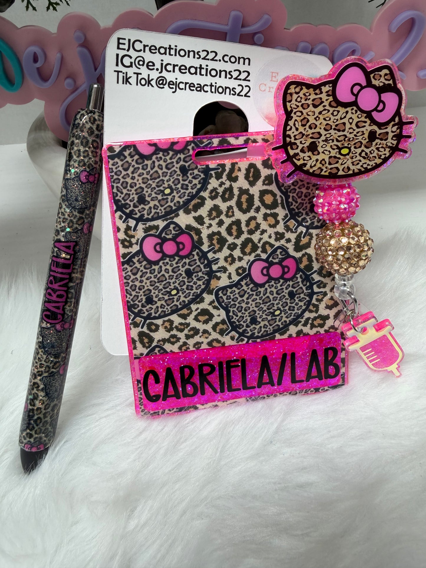 HK Leopard Badge Buddy Set