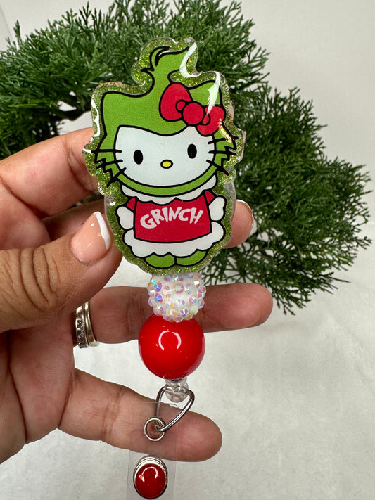 Kitty Grinchmas Badge Reel