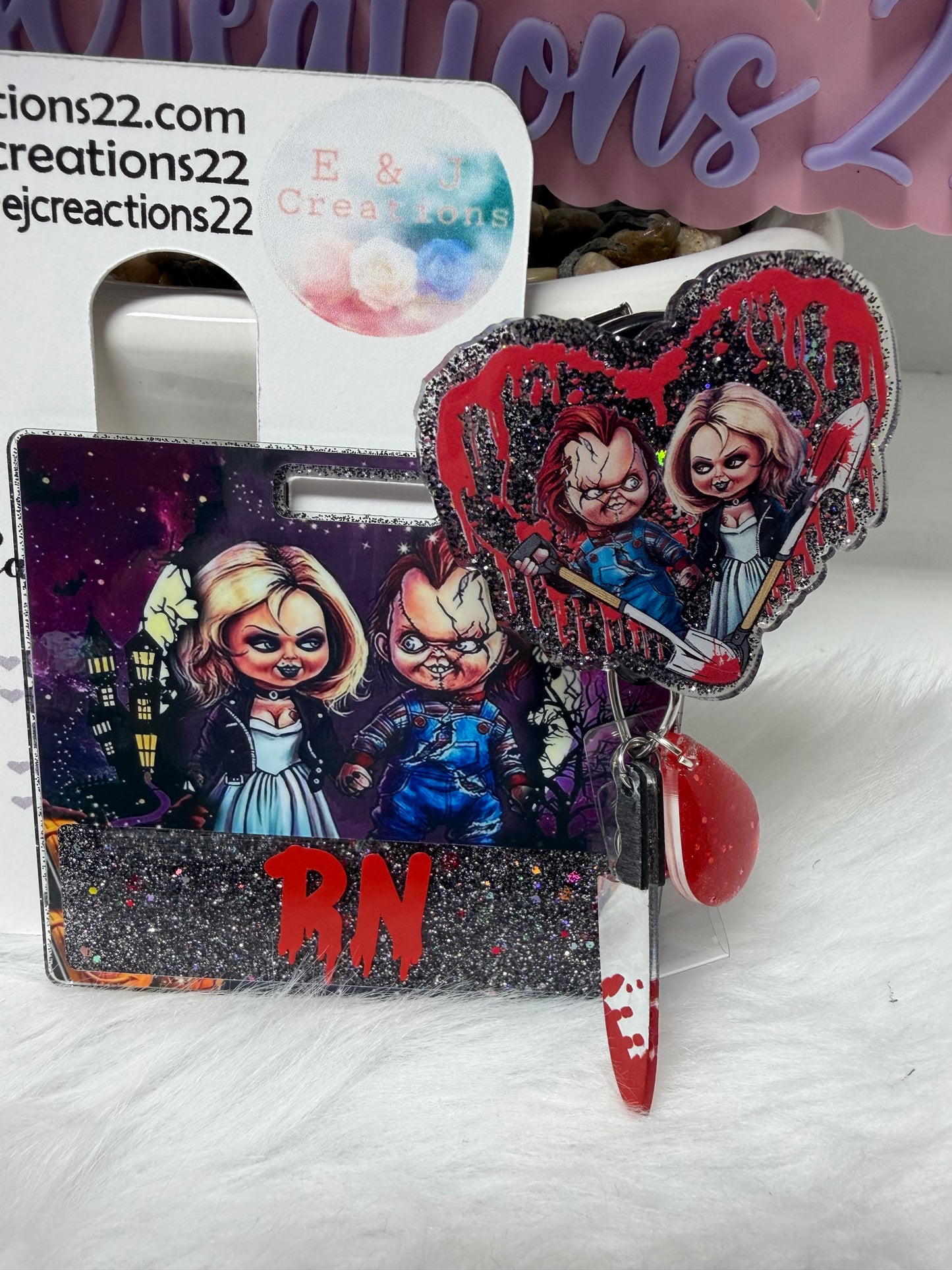 Horror Couple Badge Buddy Buddy Set