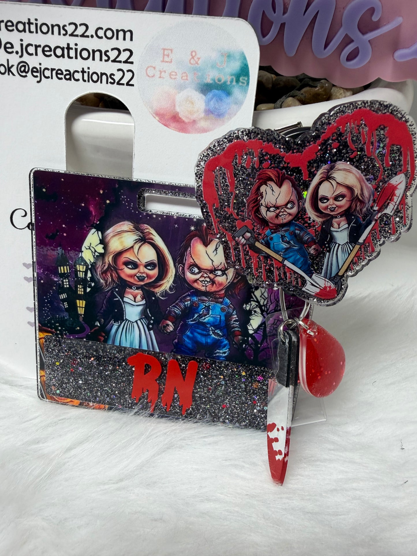 Horror Couple Badge Buddy Buddy Set