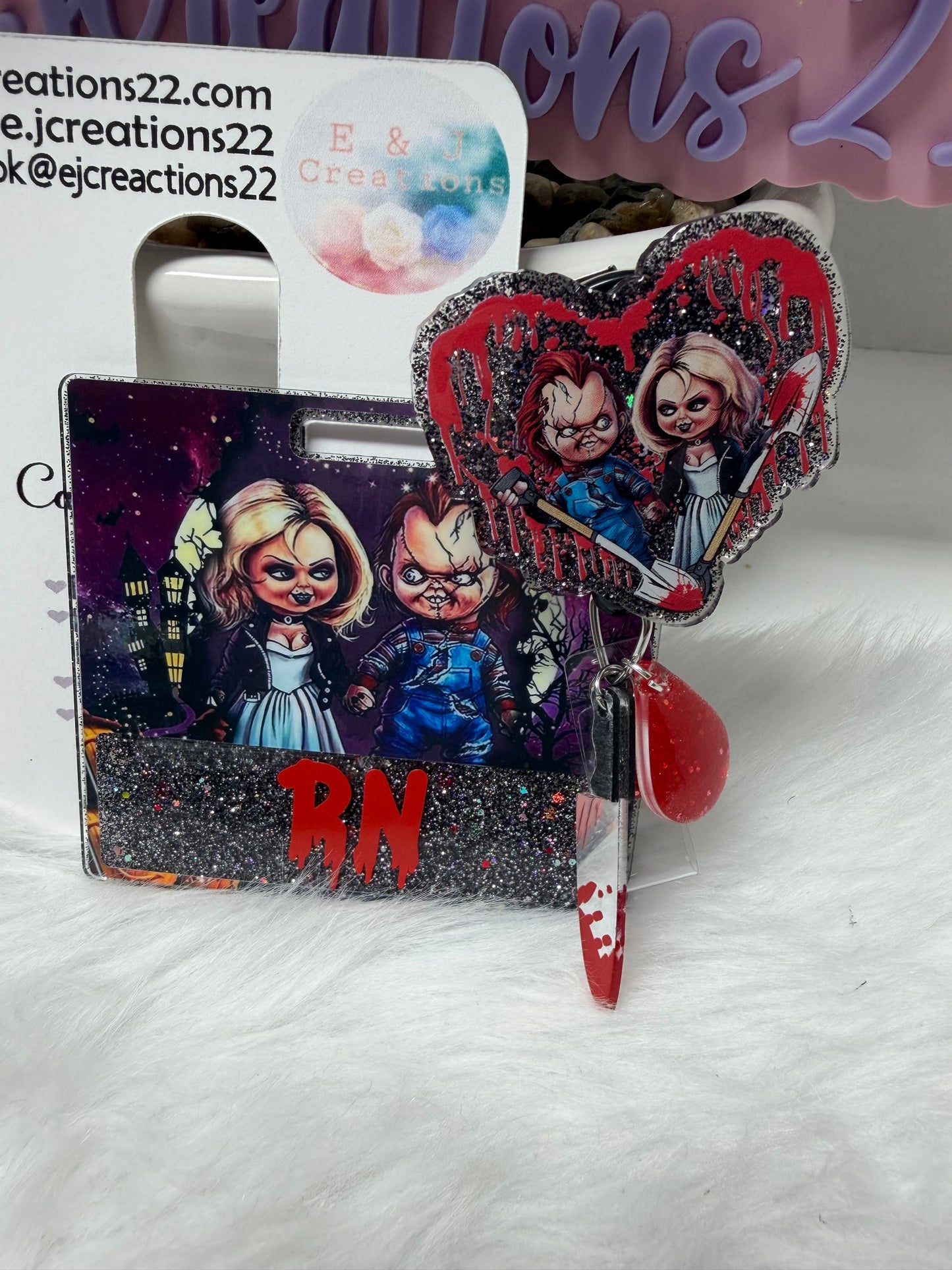 Horror Couple Badge Buddy Buddy Set