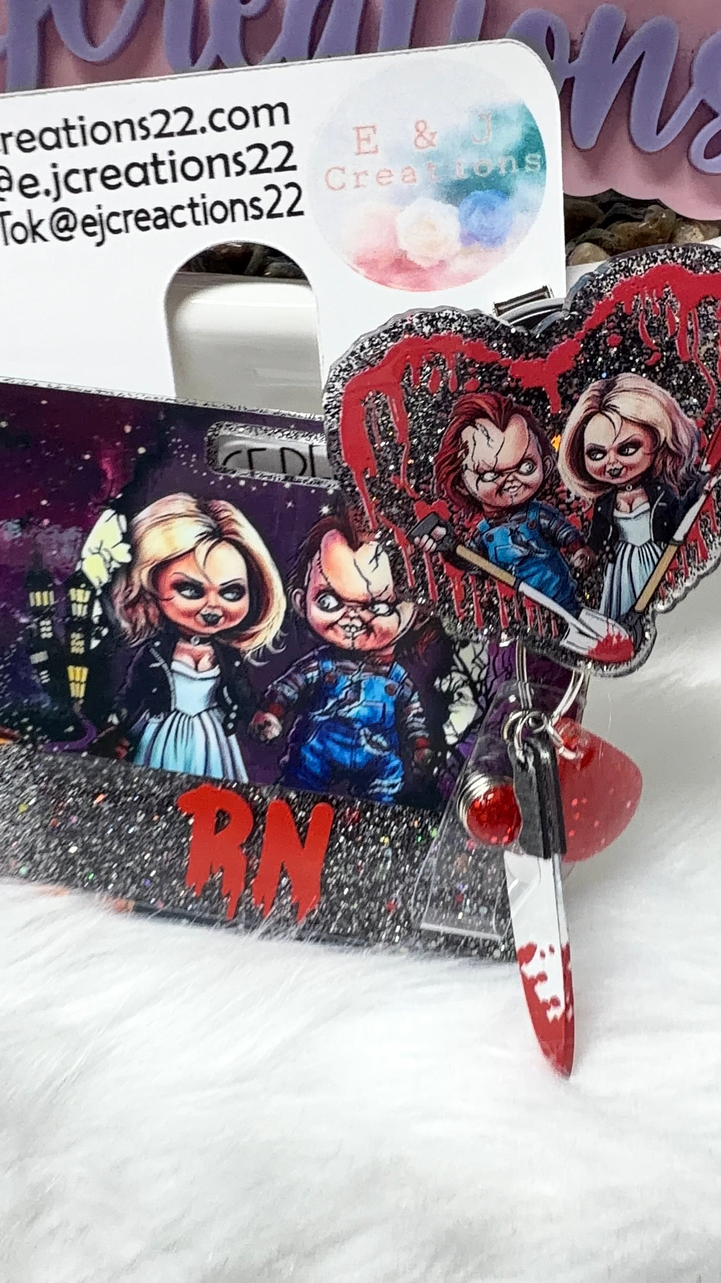 Horror Couple Badge Buddy Buddy Set