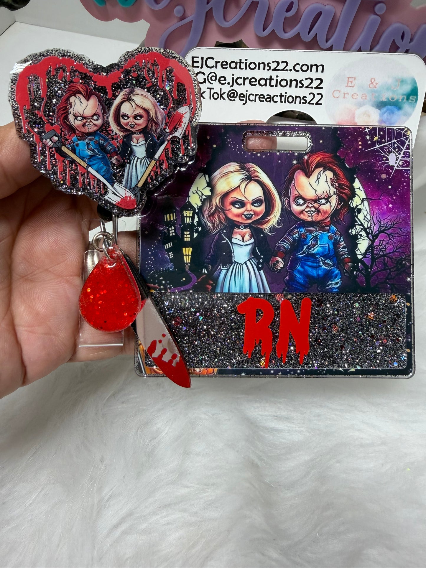 Horror Couple Badge Buddy Buddy Set