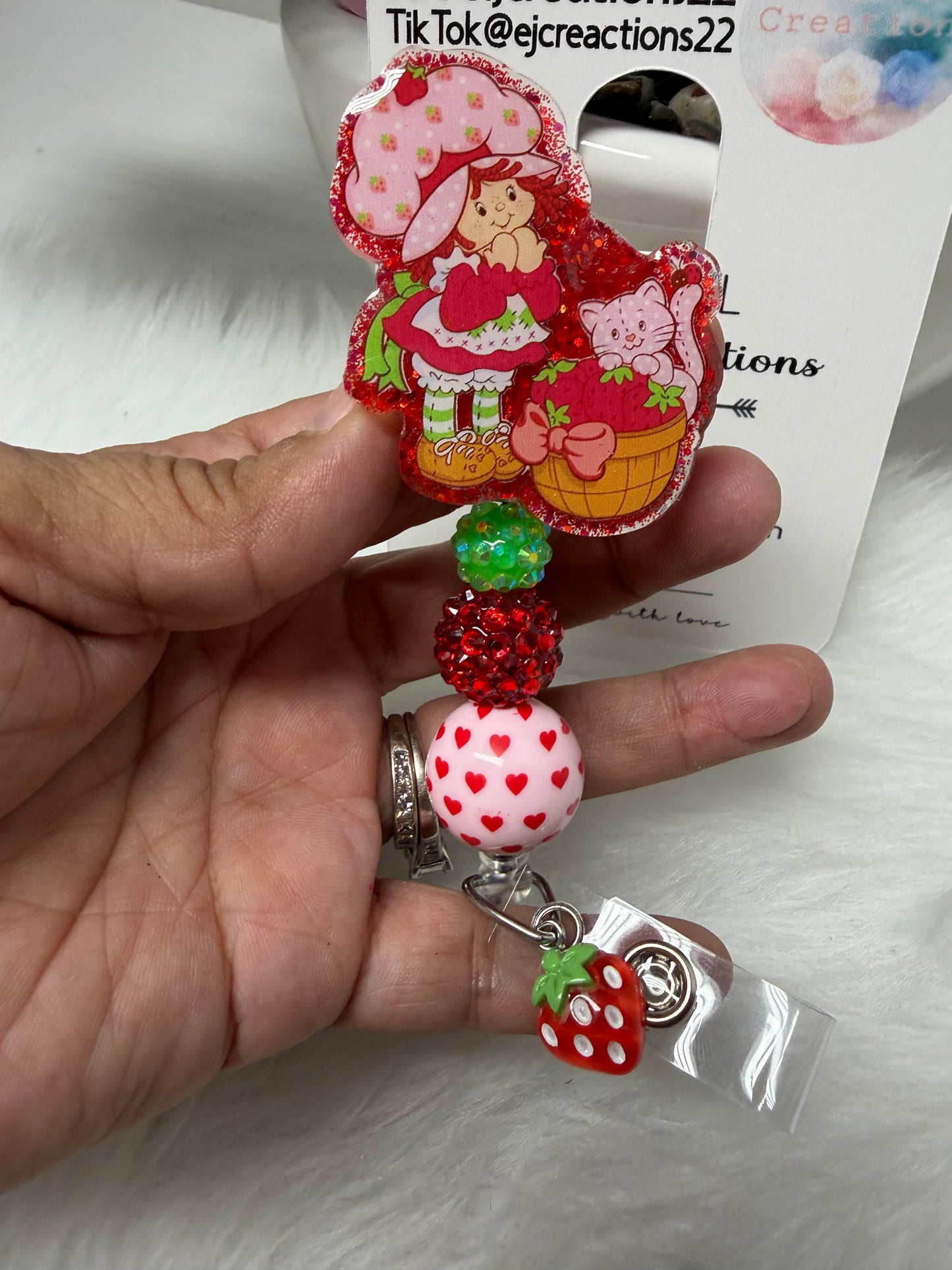 Strawberry Girl Badge Reel