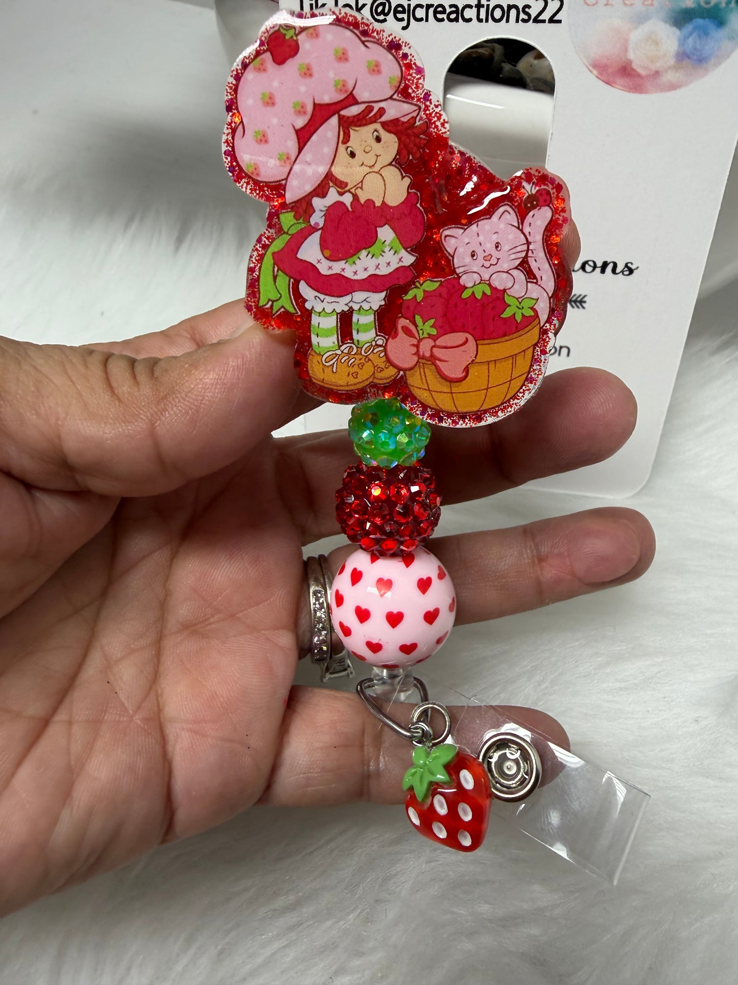 Strawberry Girl Badge Reel