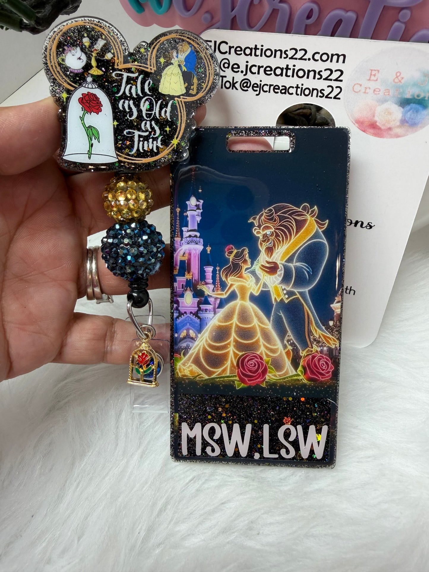 Tale As Old As Time Badge Buddy Set
