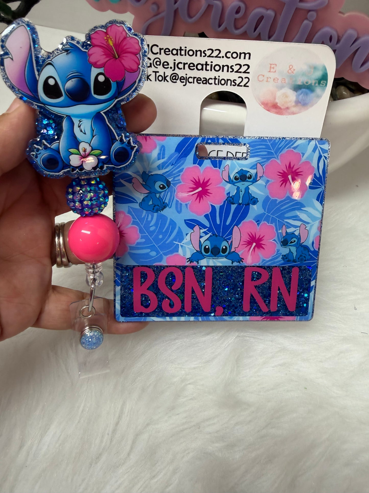 Blue Alien Badge Buddy Set