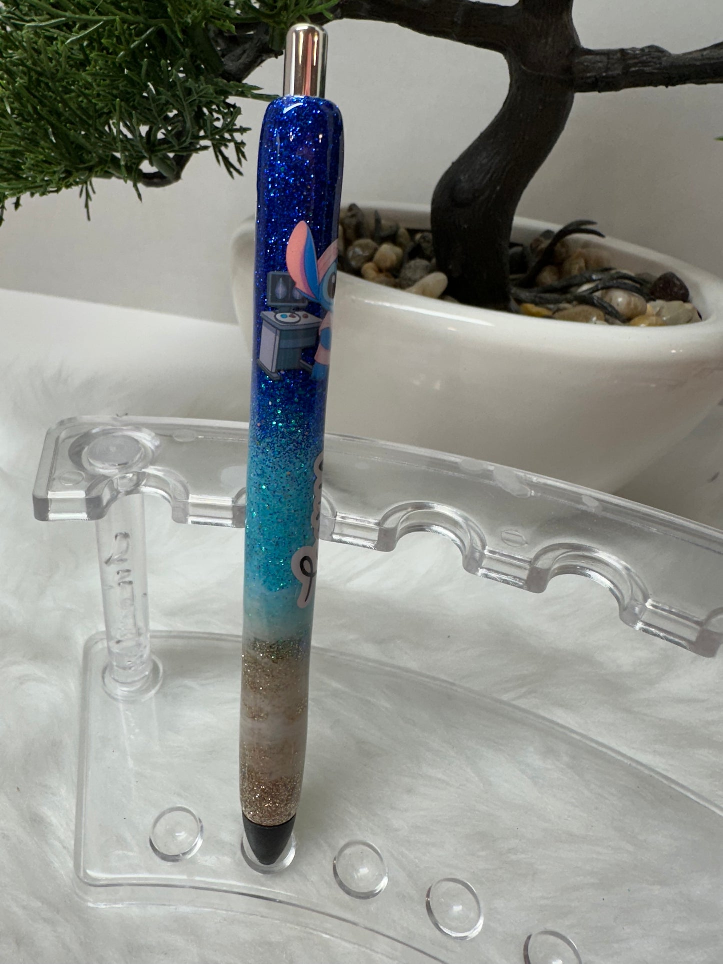 Mammogram Epoxy Glitter Pen