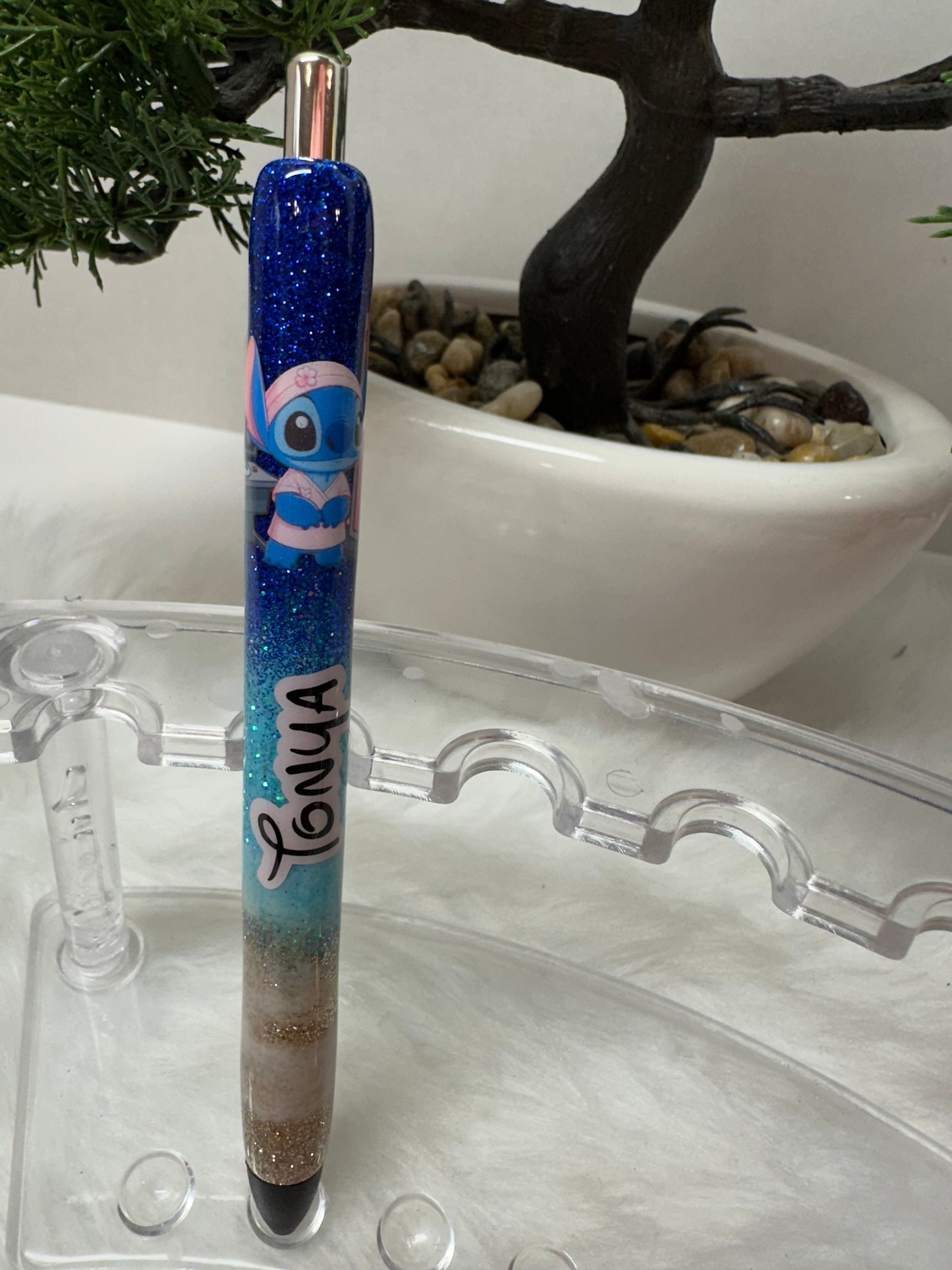 Mammogram Epoxy Glitter Pen