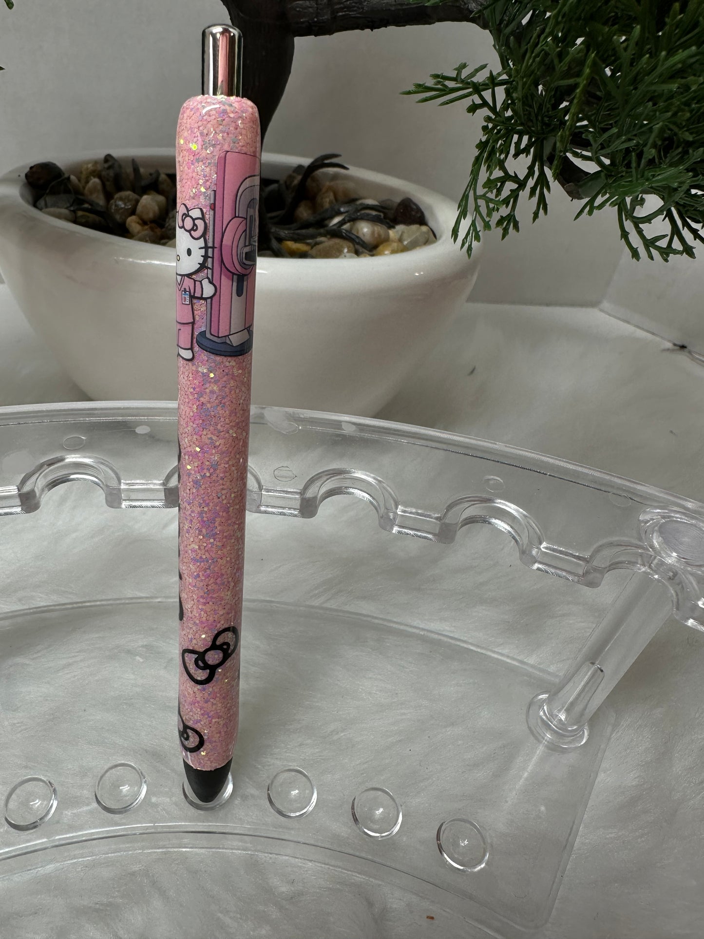 Mammogram Epoxy Glitter Pen