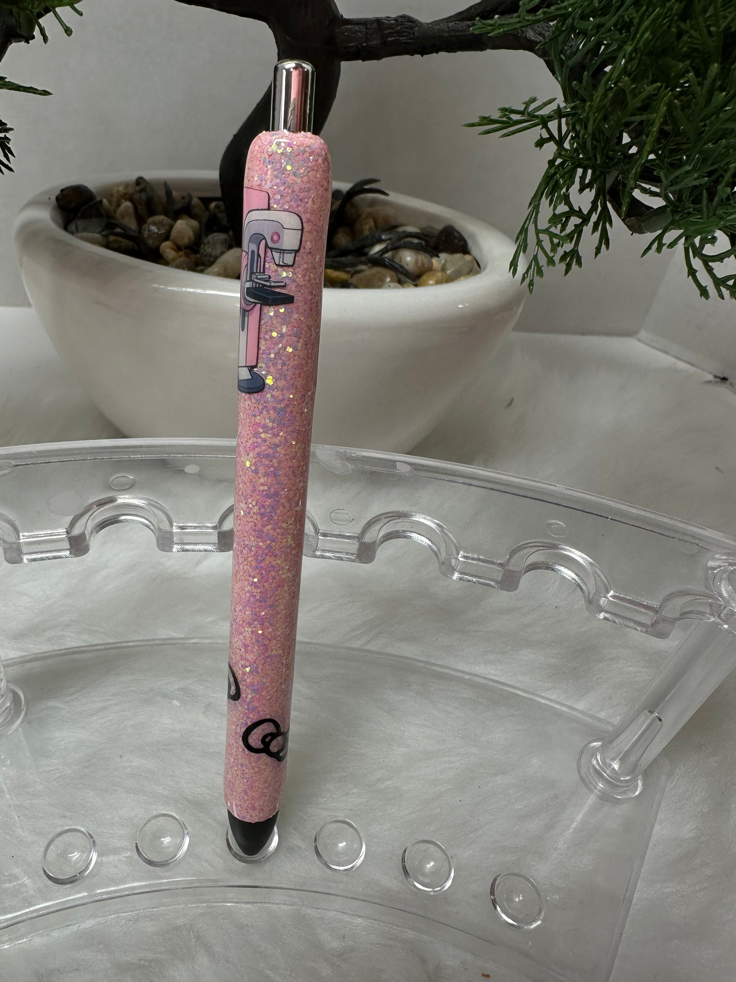 Mammogram Epoxy Glitter Pen