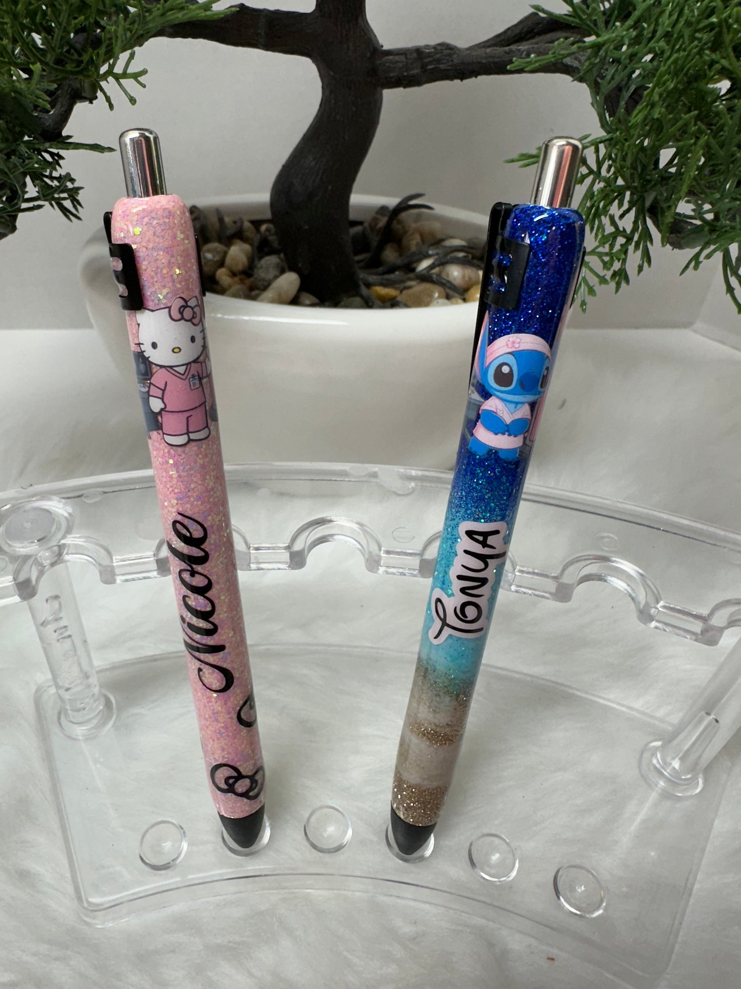Mammogram Epoxy Glitter Pen