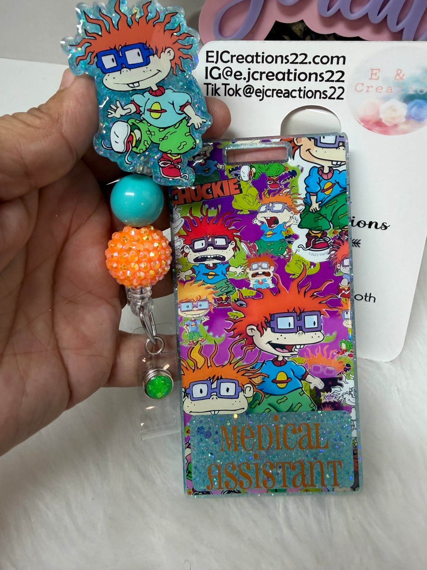 Chuckie Rugrats Badge Buddy Set