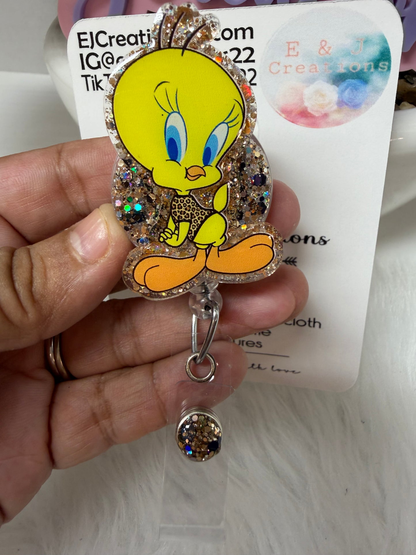 Leopard Birdie Badge Reel