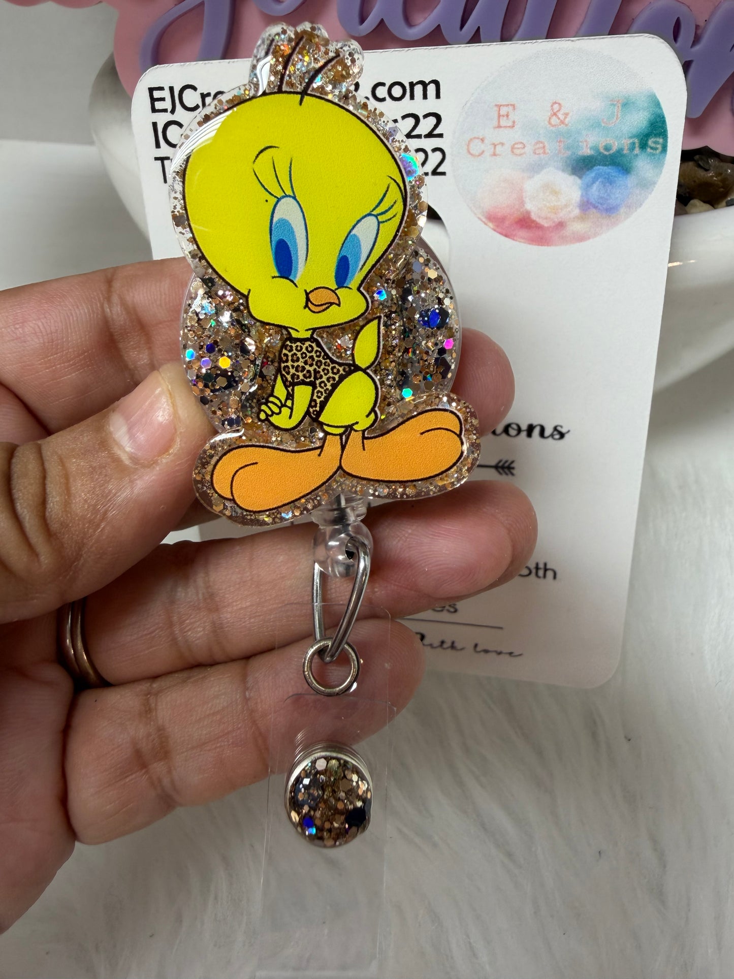 Leopard Birdie Badge Reel