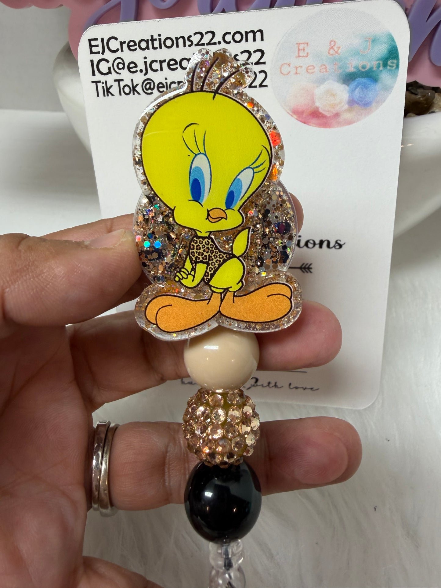 Leopard Birdie Badge Reel