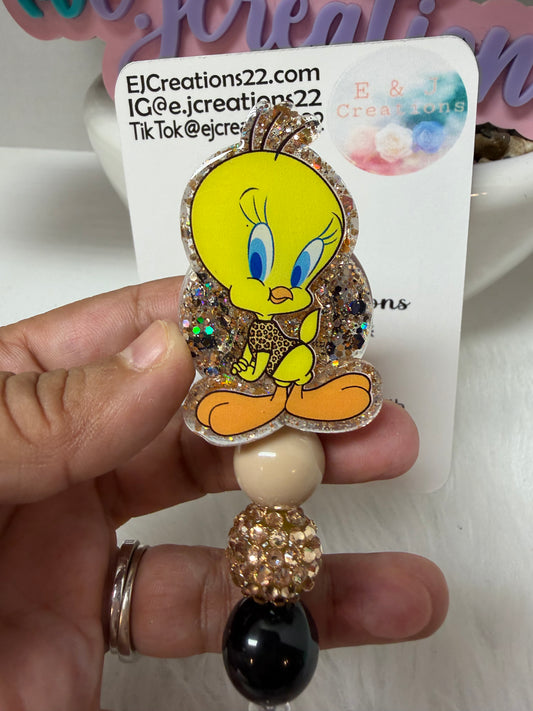 Leopard Birdie Badge Reel