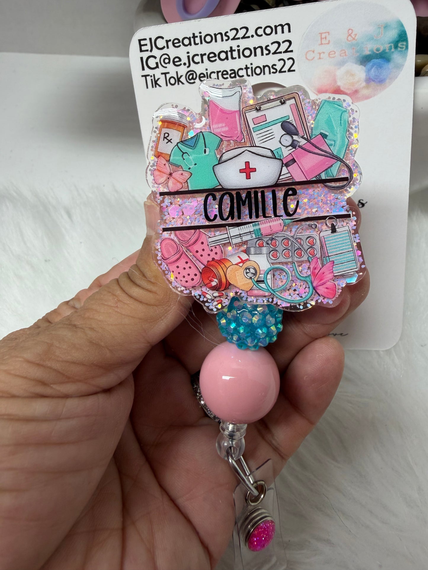 Personalize Nurse Badge  Reel