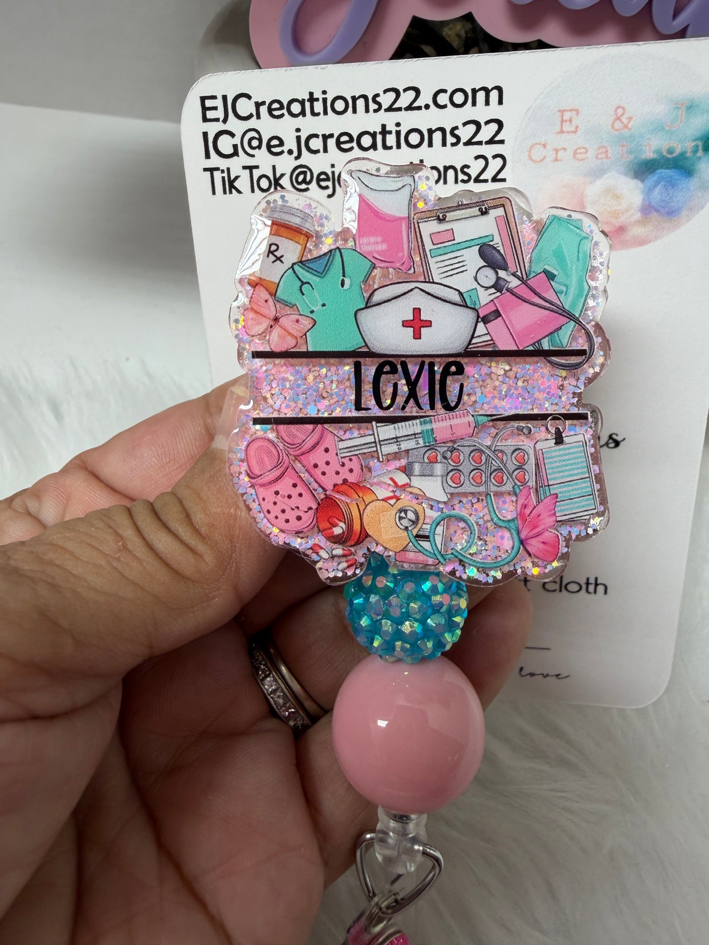 Personalize Nurse Badge  Reel