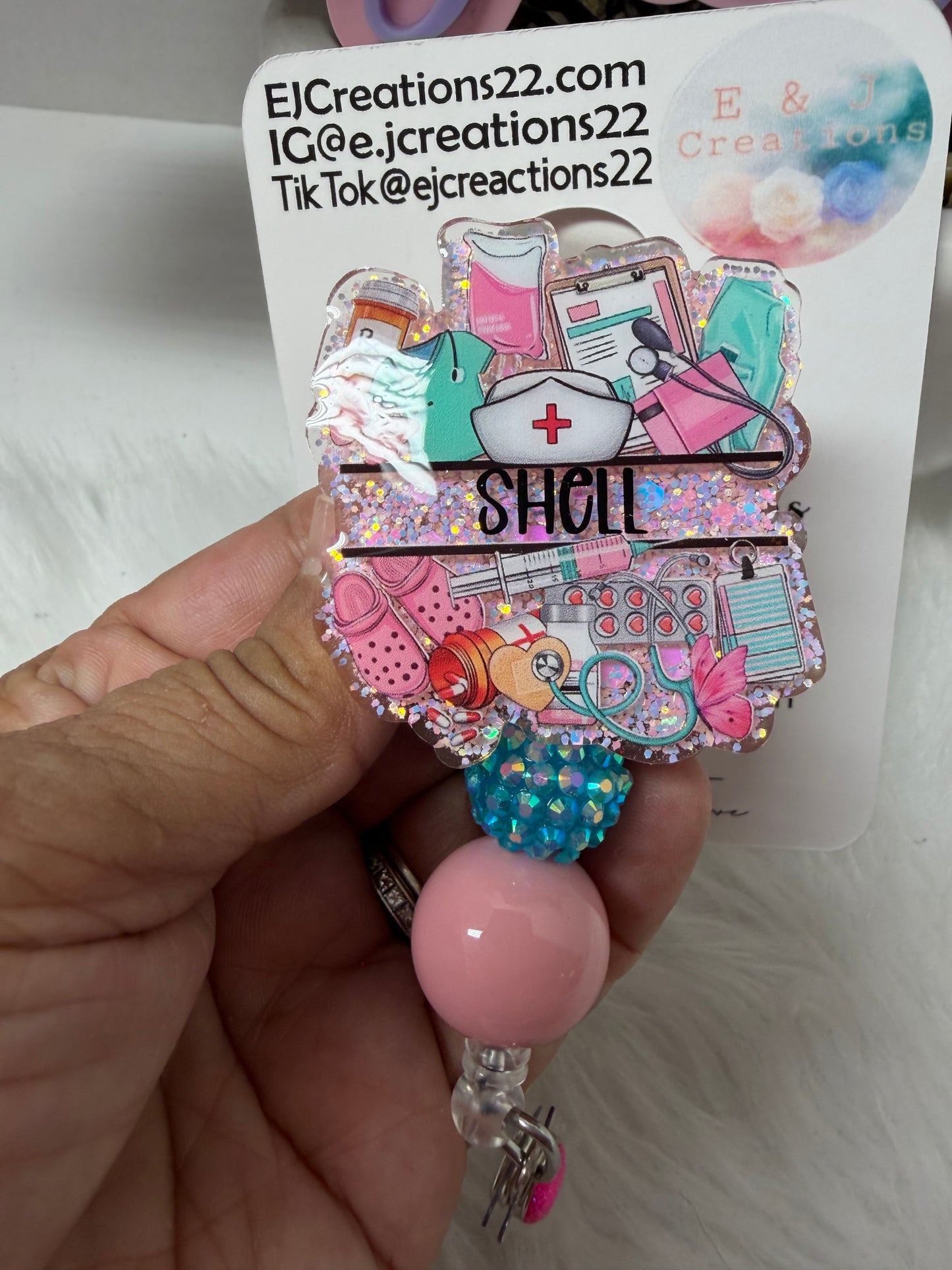 Personalize Nurse Badge  Reel