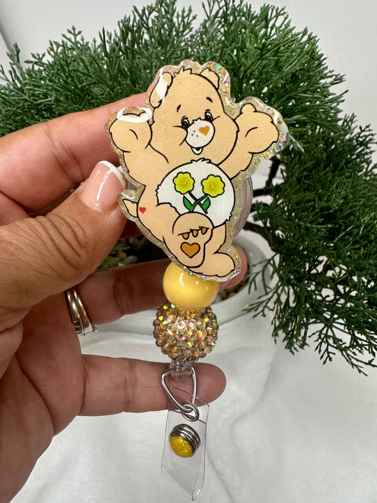 Friend Bear Badge Reel