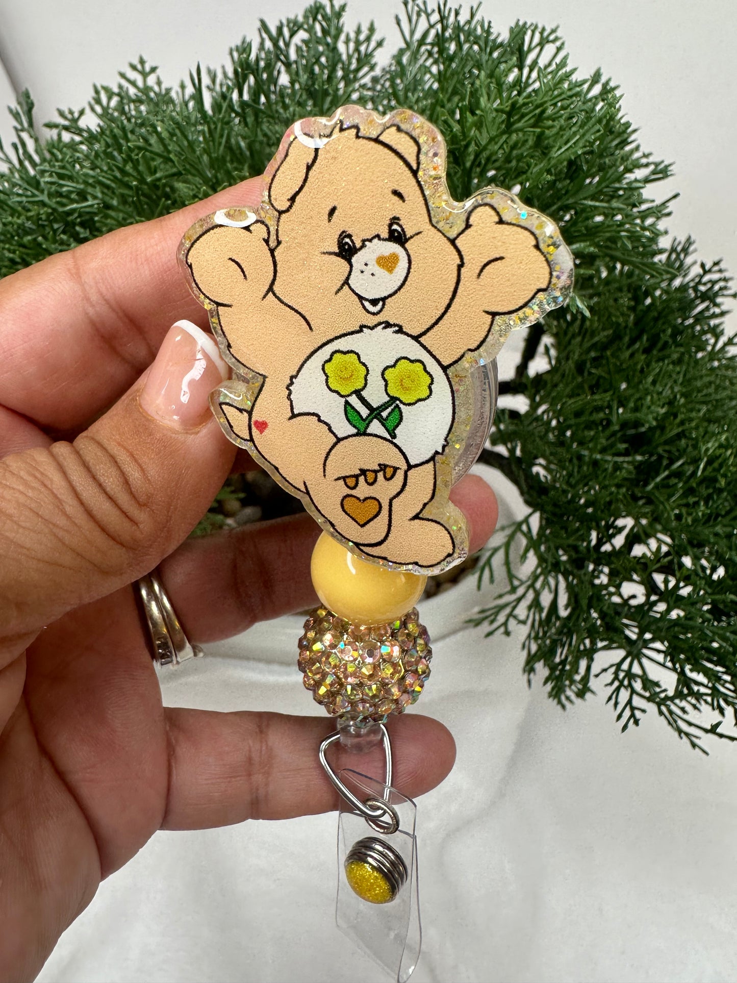 Friend Bear Badge Reel