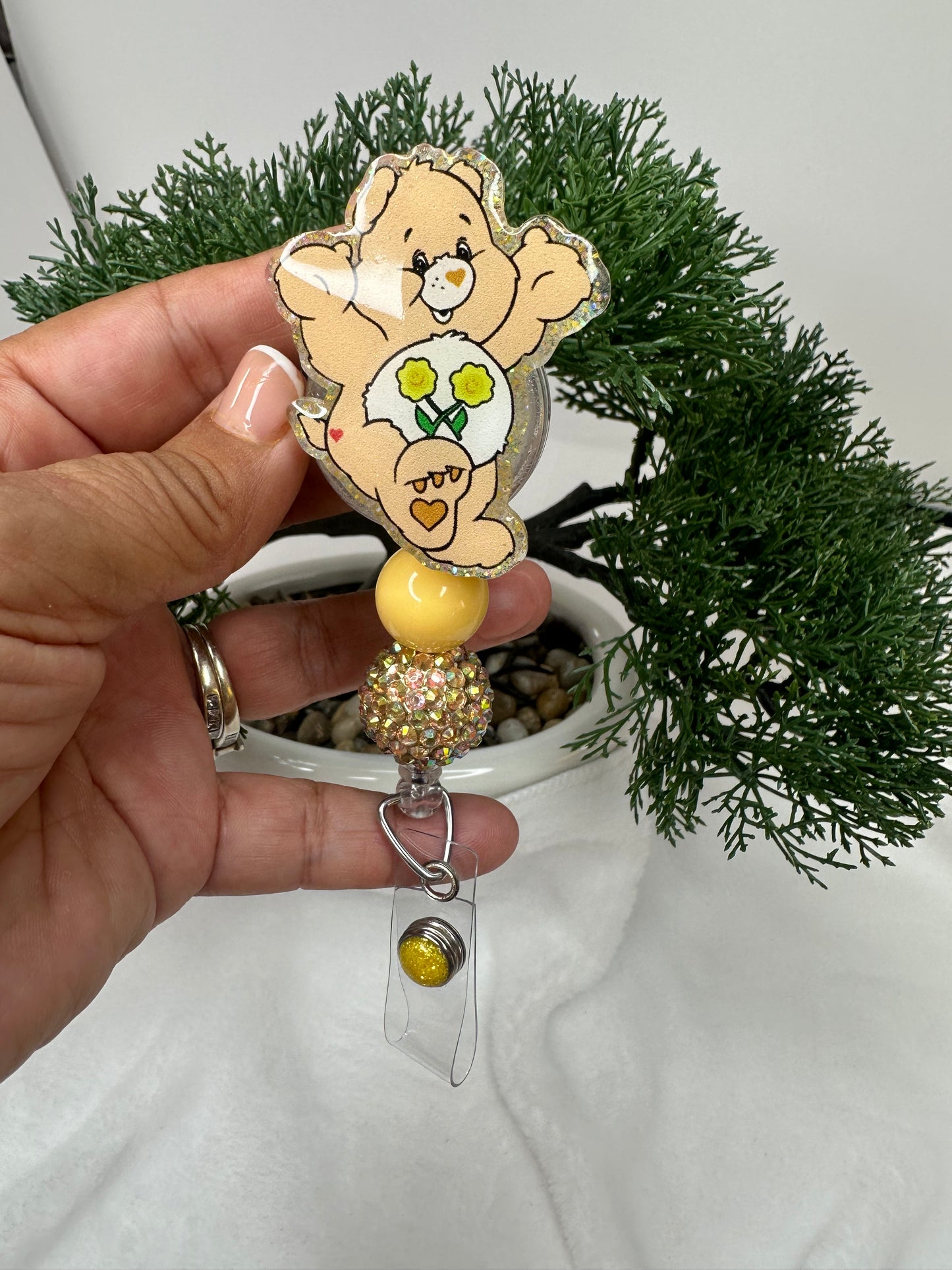 Friend Bear Badge Reel