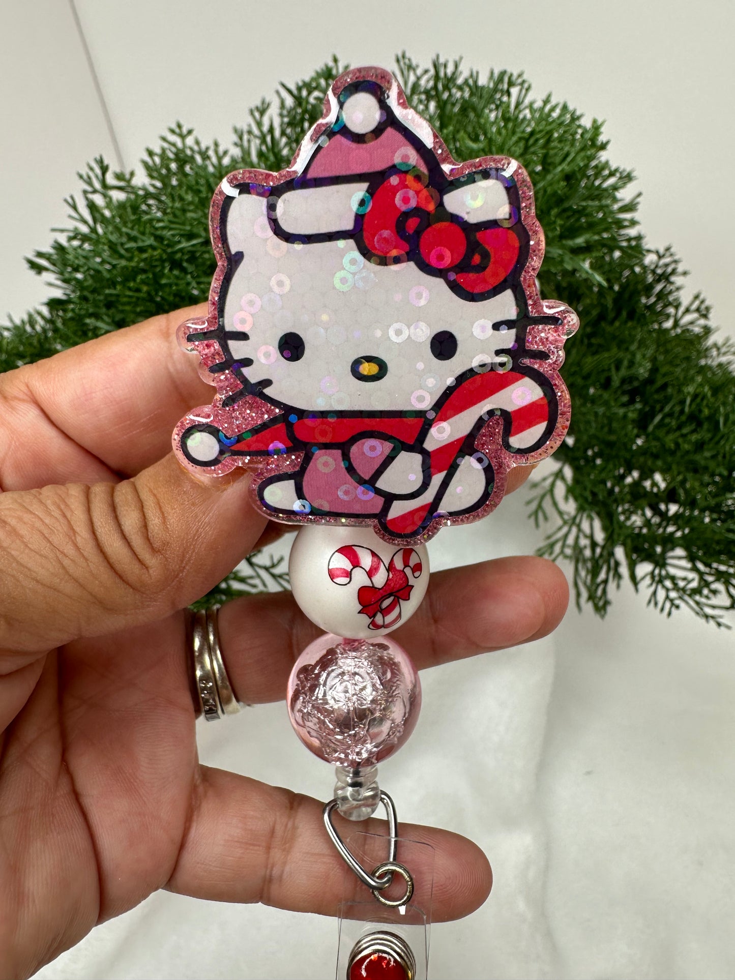 Kitty Christmas Badge Reel