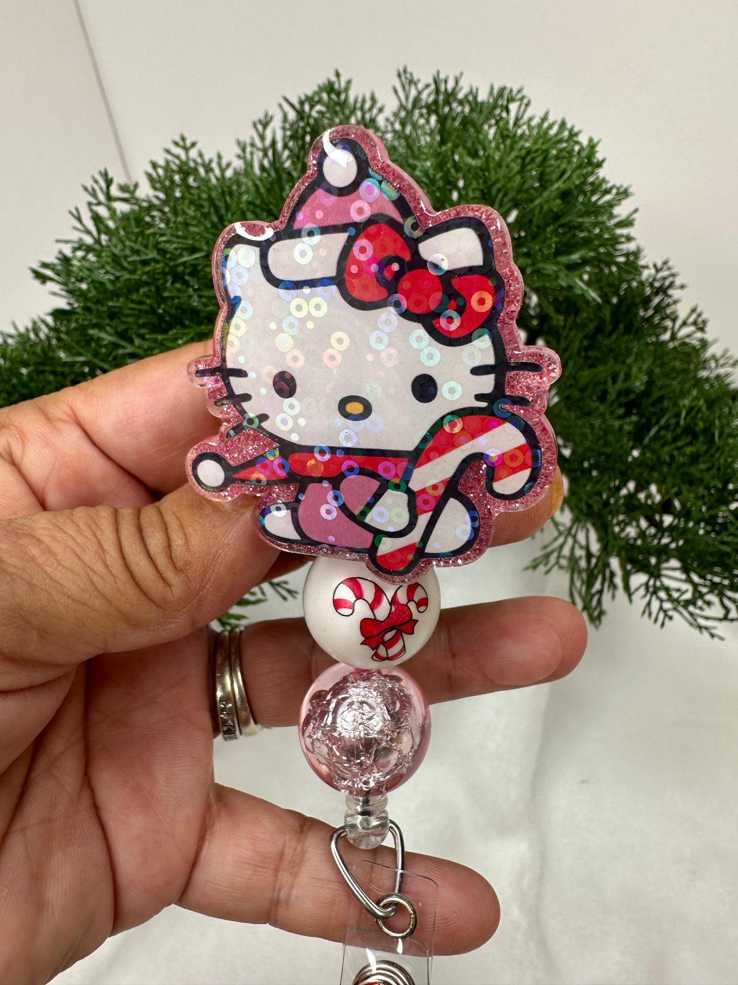 Kitty Christmas Badge Reel