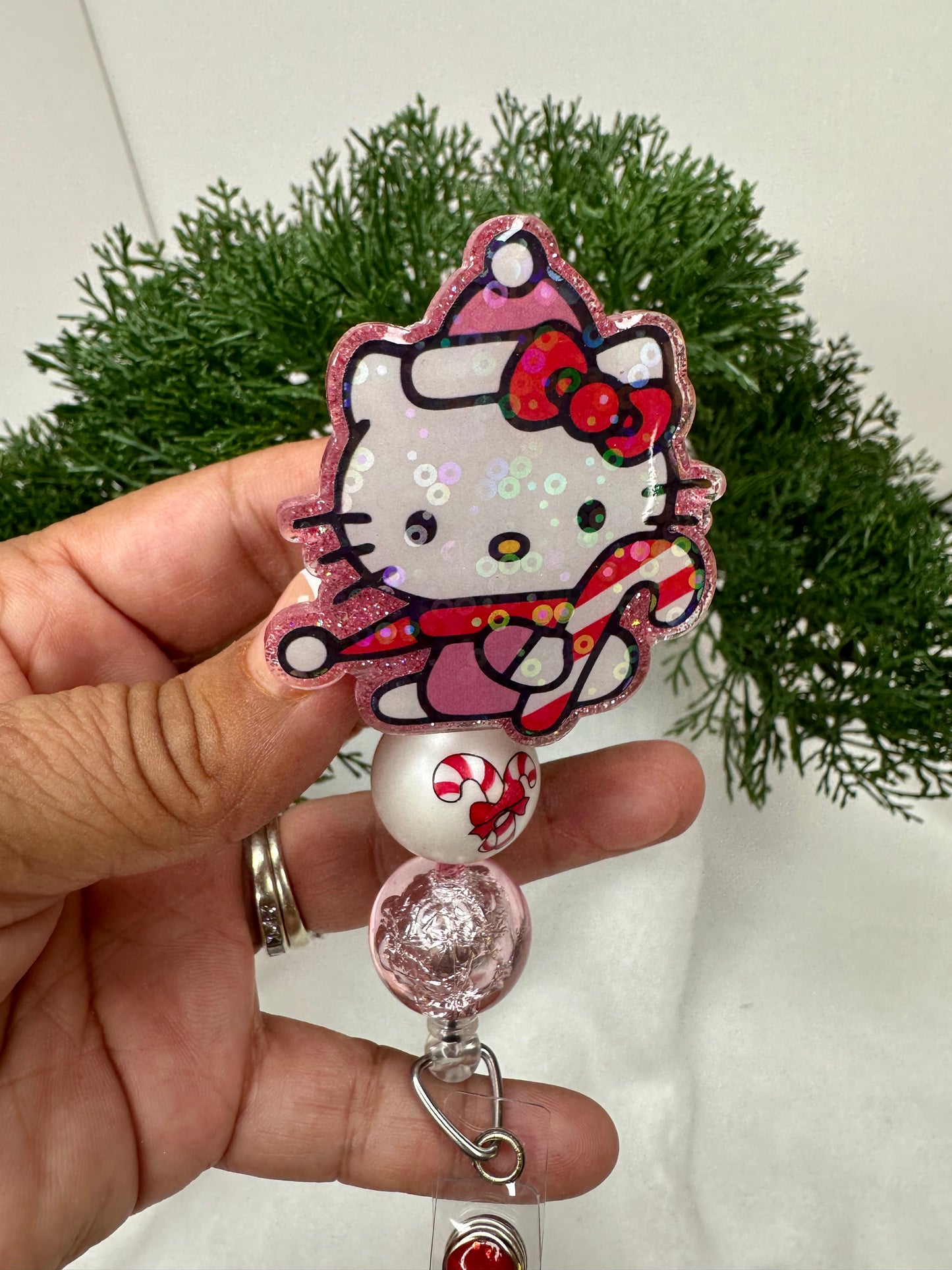 Kitty Christmas Badge Reel