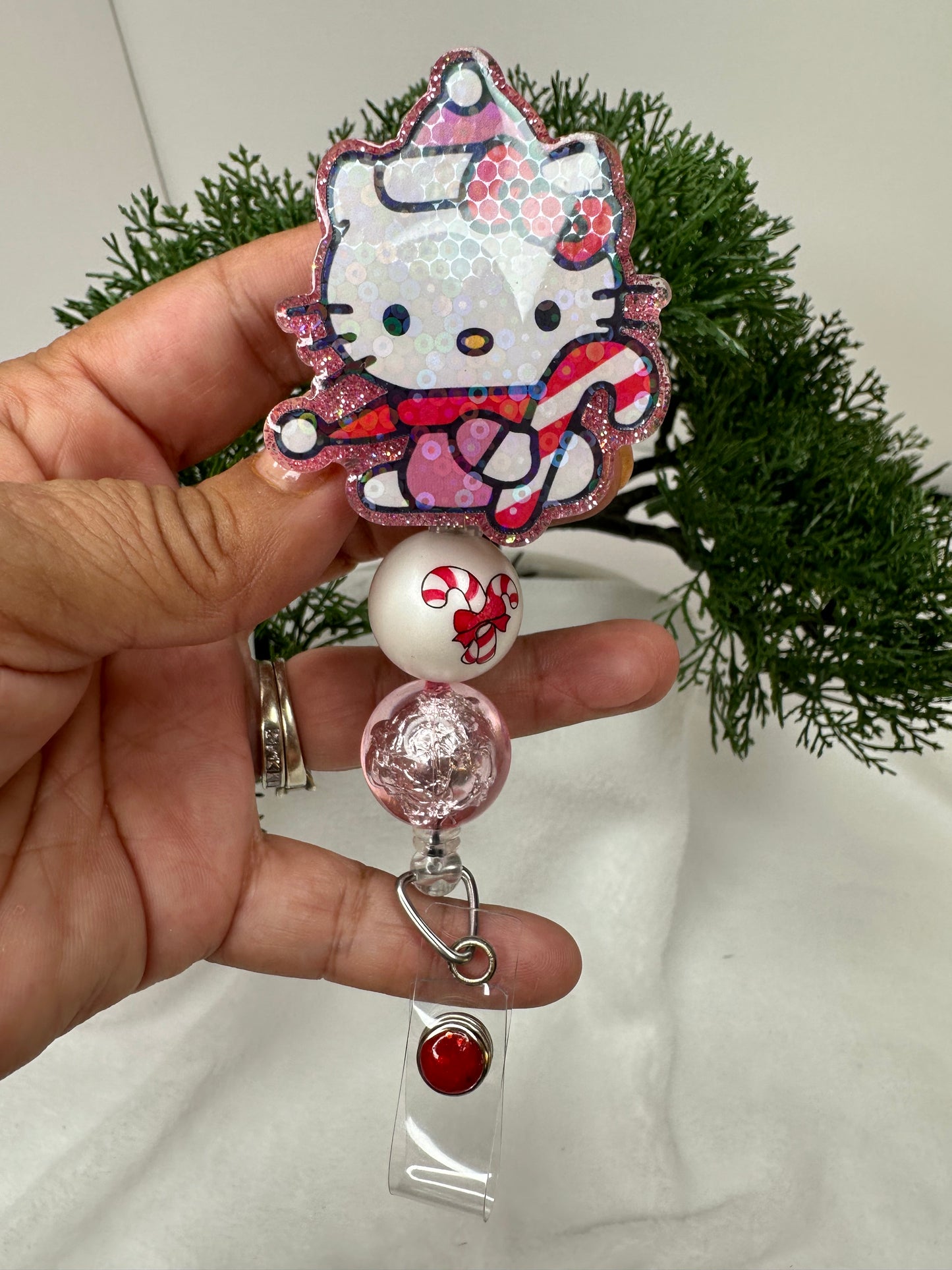 Kitty Christmas Badge Reel