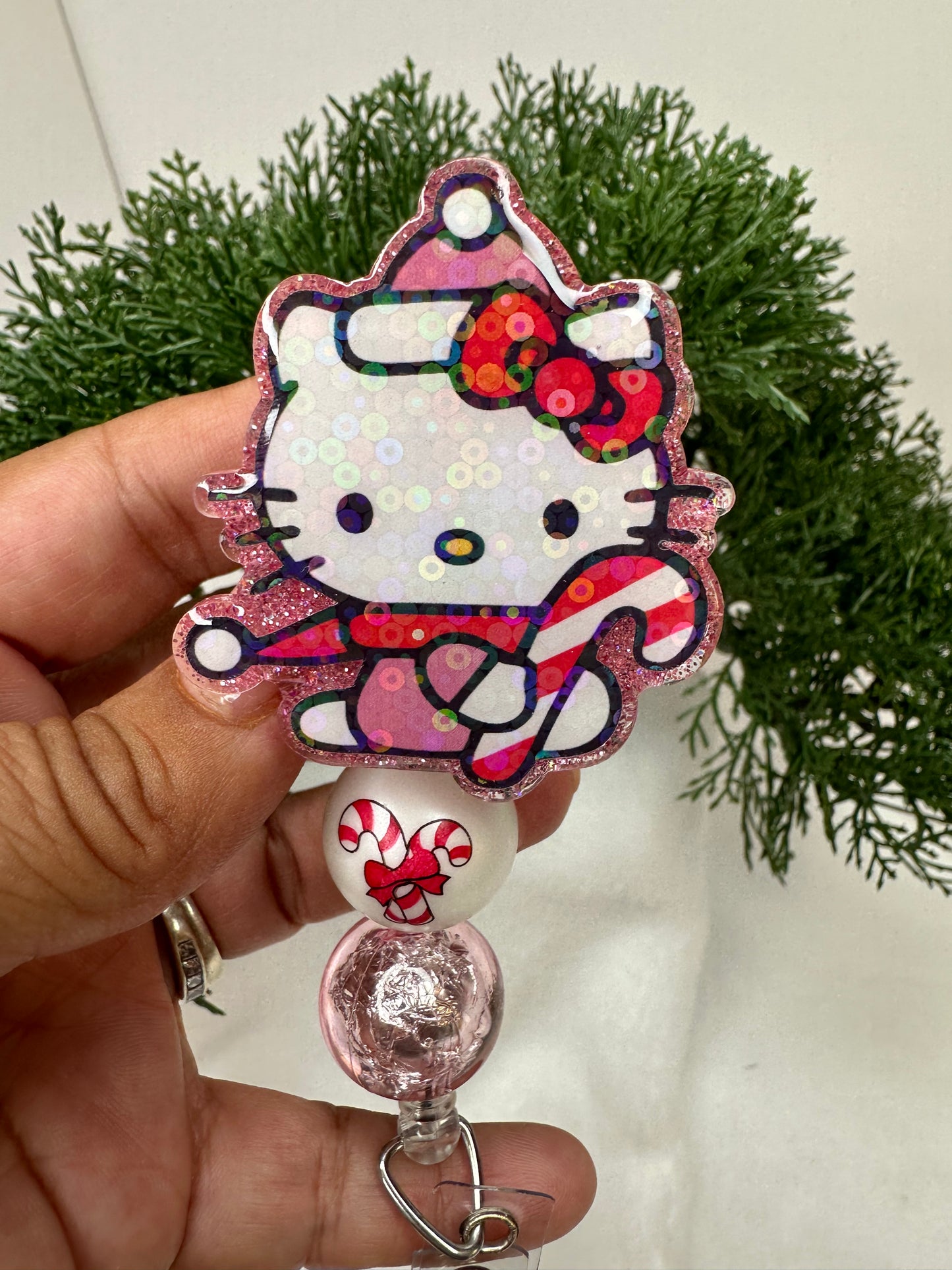 Kitty Christmas Badge Reel