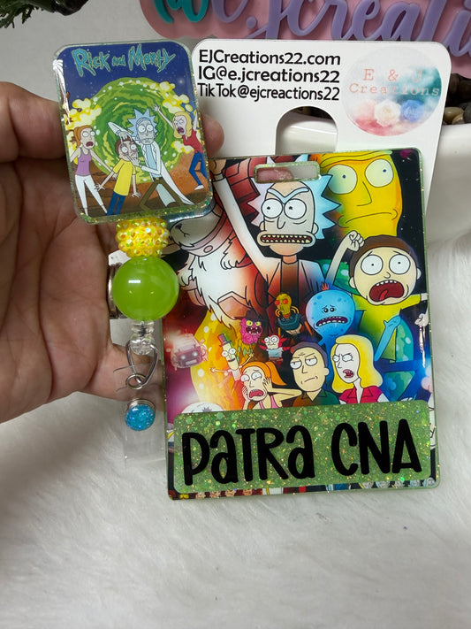 Rick and Morty Badge Buddy Set
