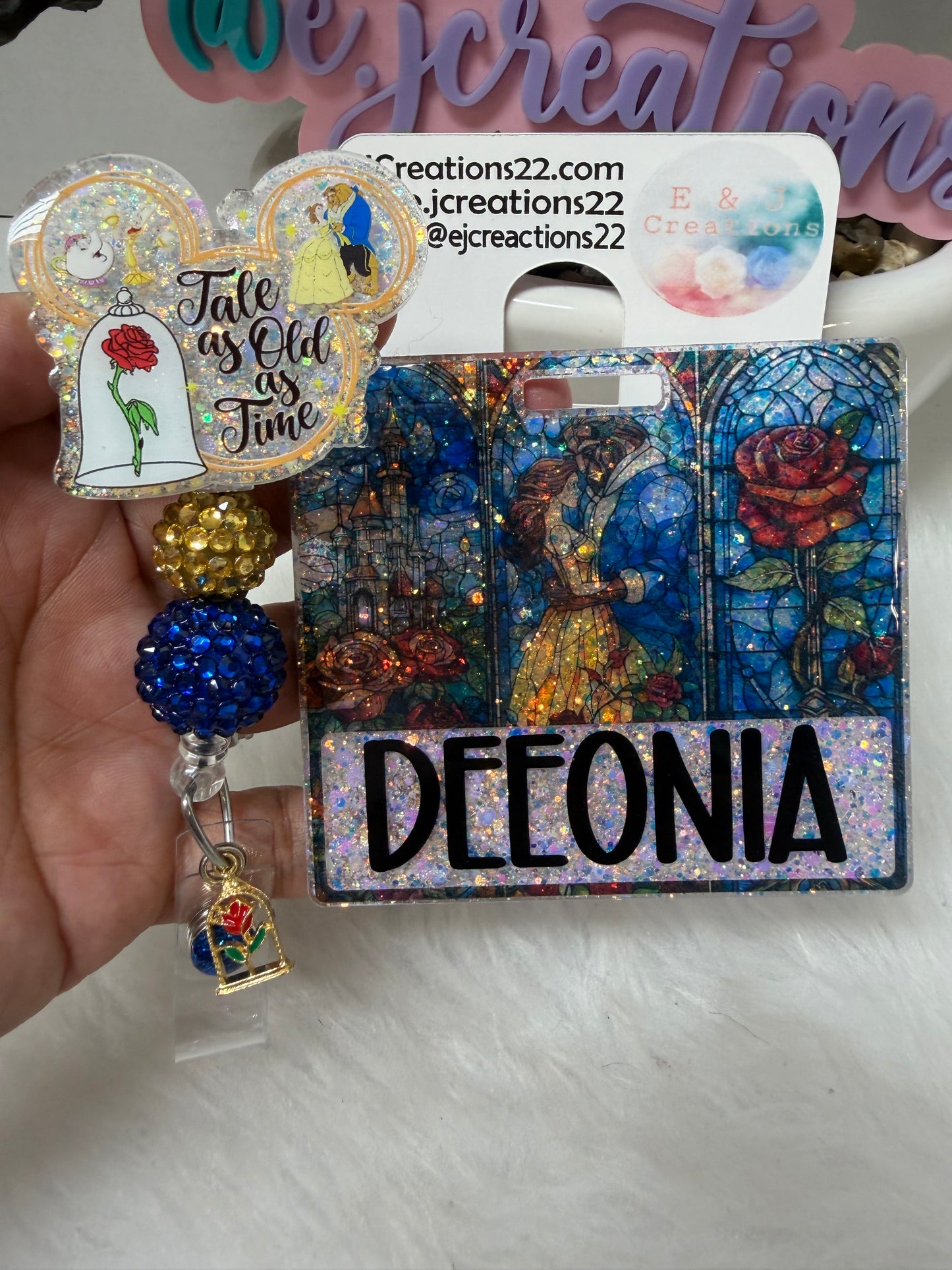 Colorful Stained Glass Badge Buddy Set