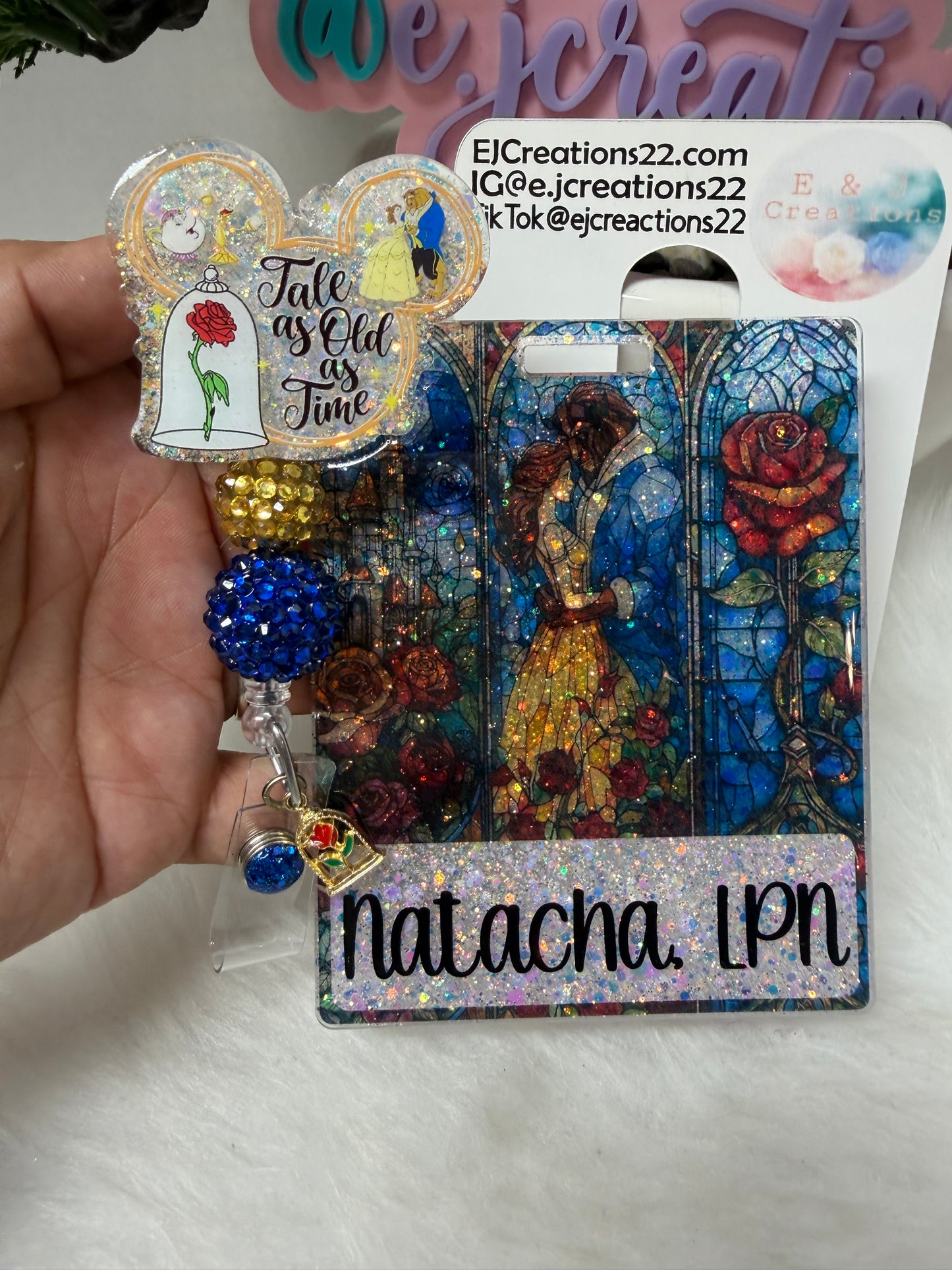Colorful Stained Glass Badge Buddy Set