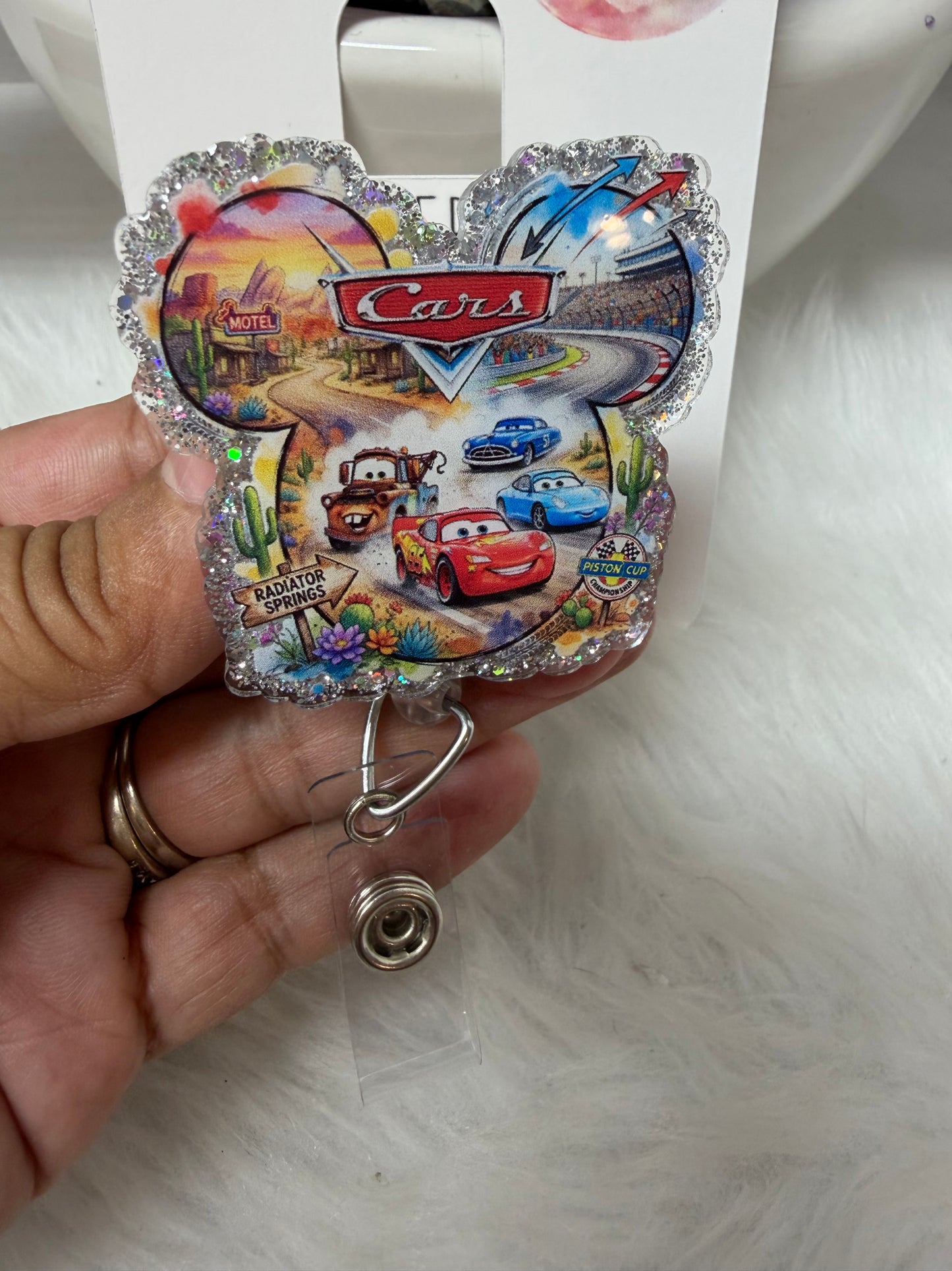 Toy Car Badge Reel