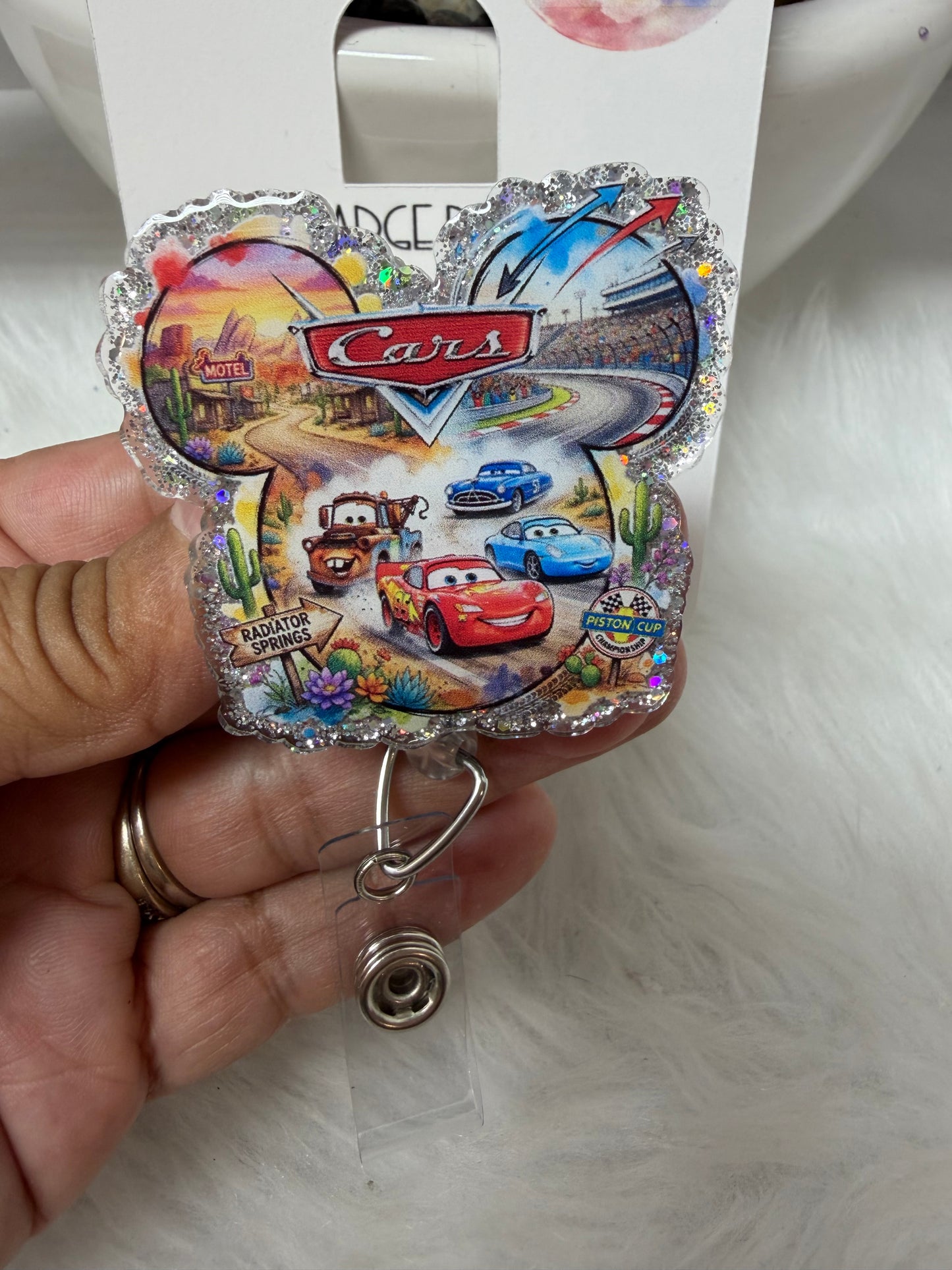 Toy Car Badge Reel