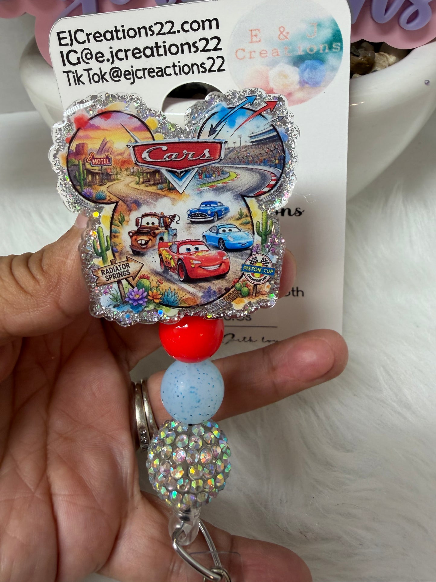 Toy Car Badge Reel