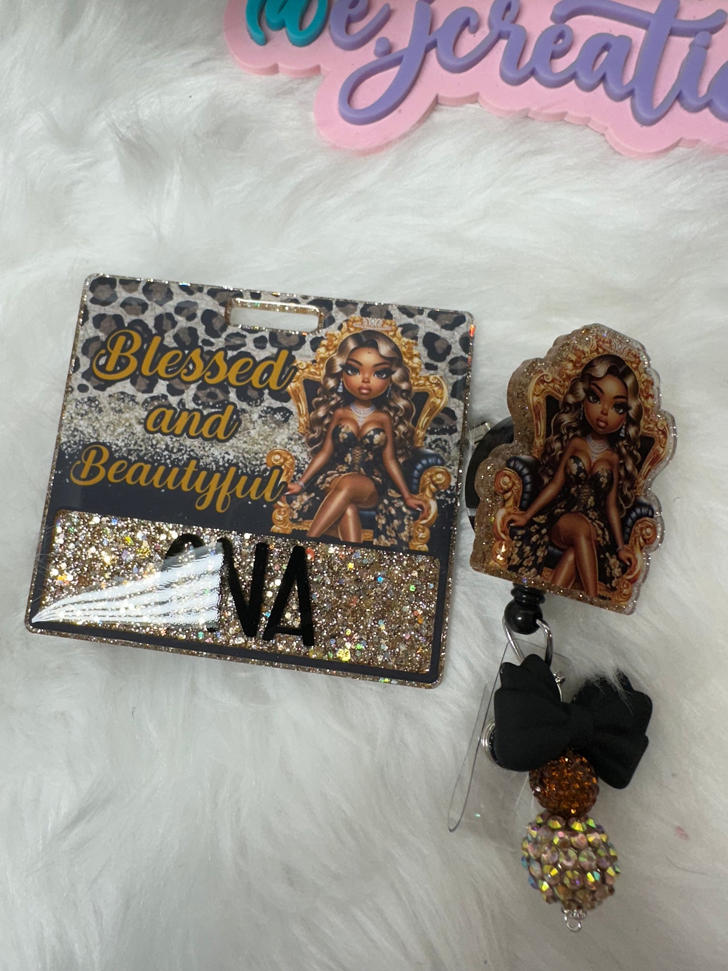 Blessed and Beautiful Badge Buddy Set