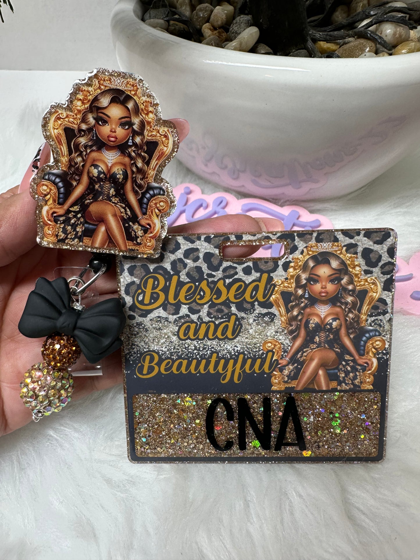 Blessed and Beautiful Badge Buddy Set