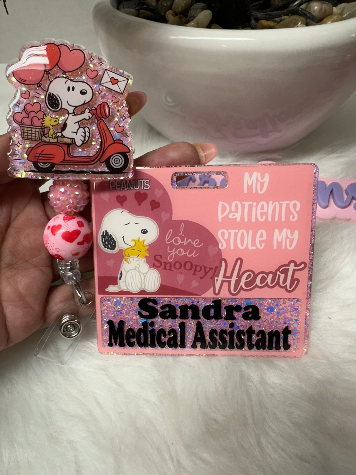 White Pup Badge Buddy Set